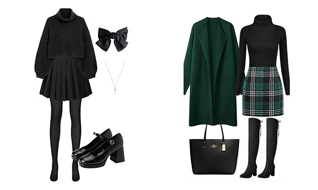 دامنهای ترکیبی (Mixed Fabric Skirts)