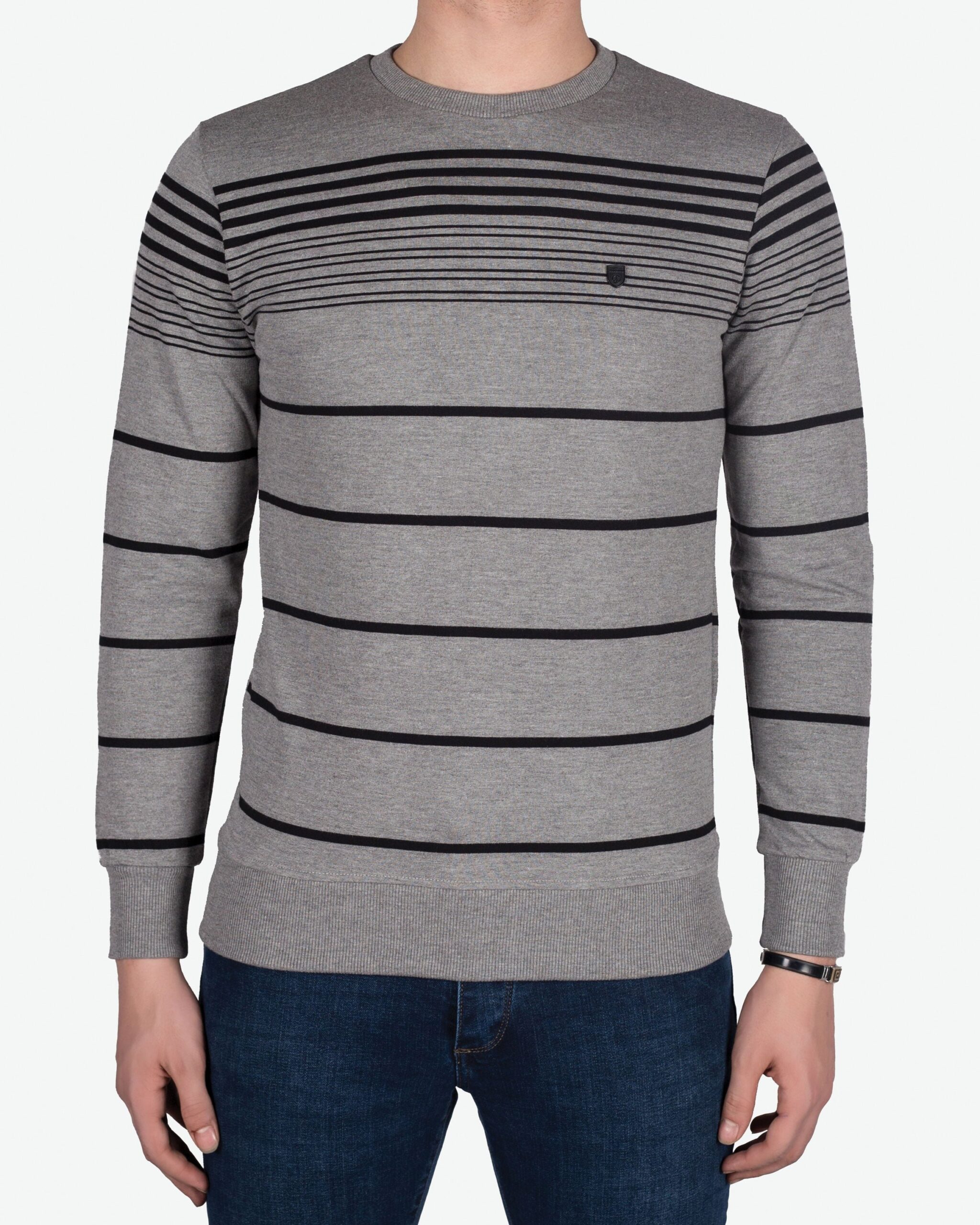 دورس راه راه سلکت - خاکستری روشن - روبه‌رو