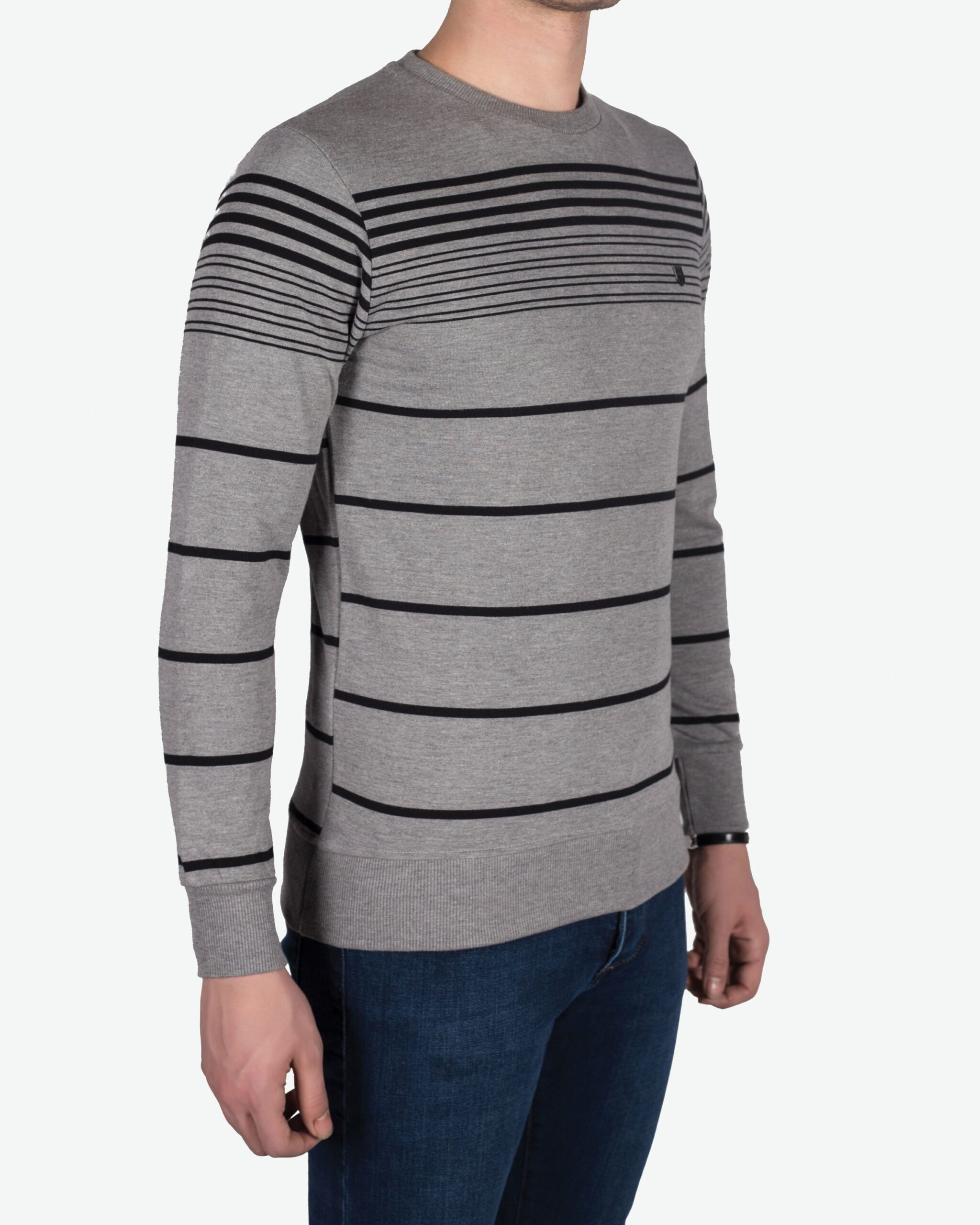 دورس راه راه سلکت - خاکستری روشن - سه‌رخ