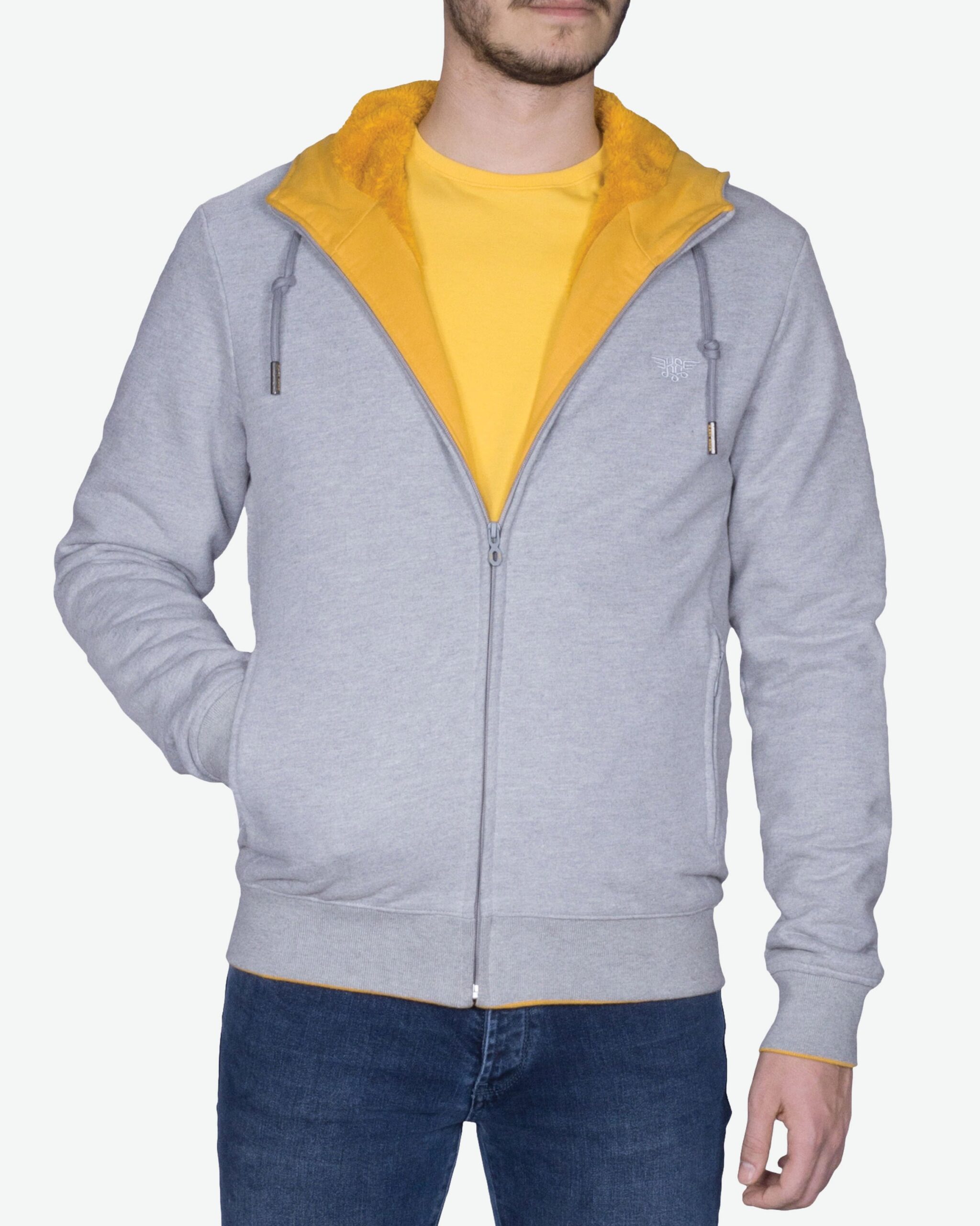 سوئیشرت ساده‌ی طوسی کانی‌راش - روبه‌رو