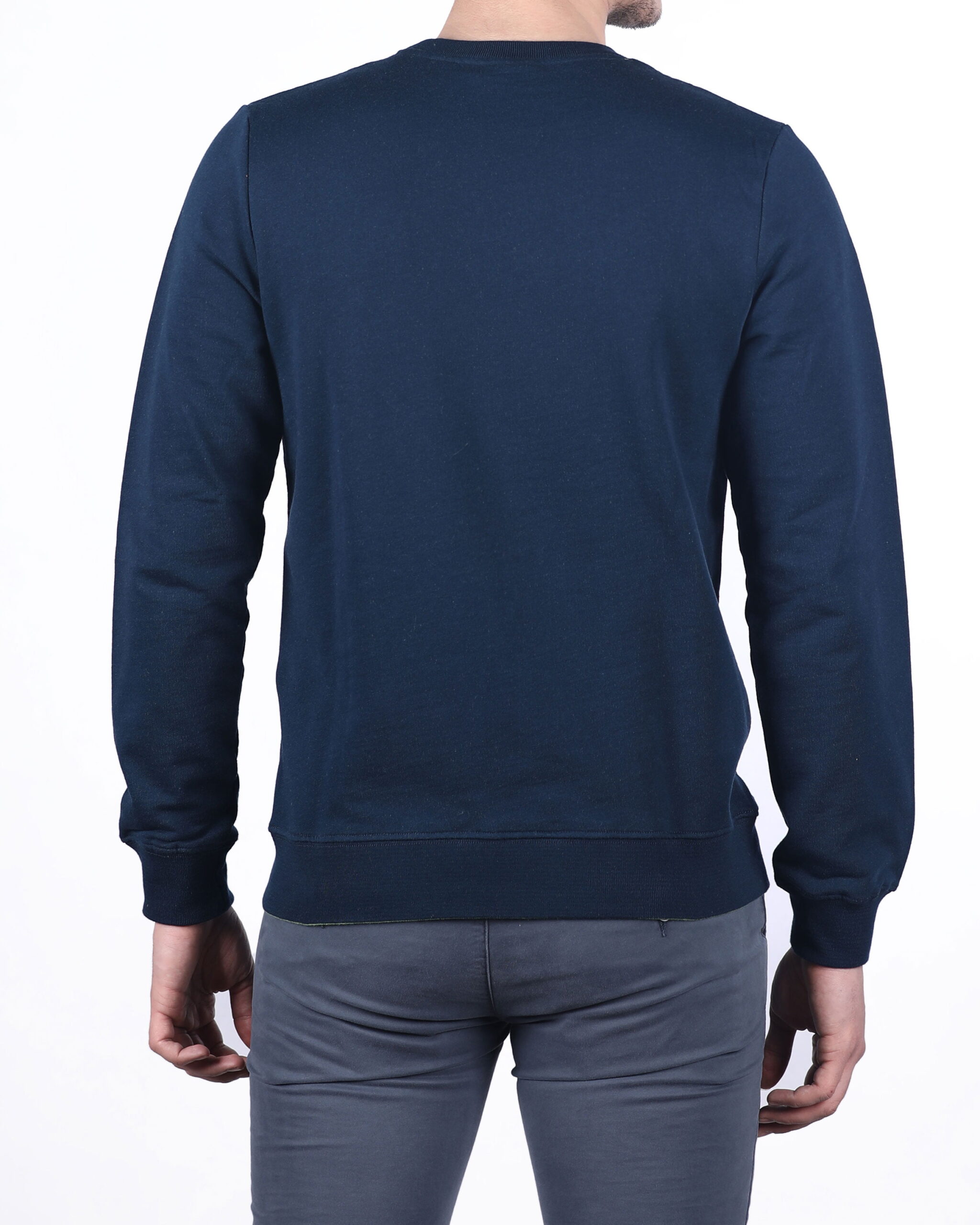 پلیور ساده‌ی مردانه‌ی کانی‌راش-سرمه ای روشن-پشت