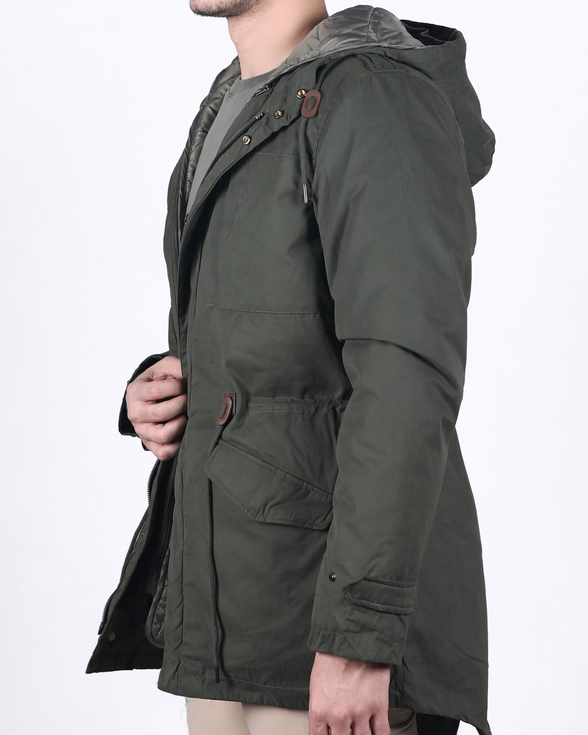 کاپشن دولایه‌ی کانی‌راش - یشمی - بغل