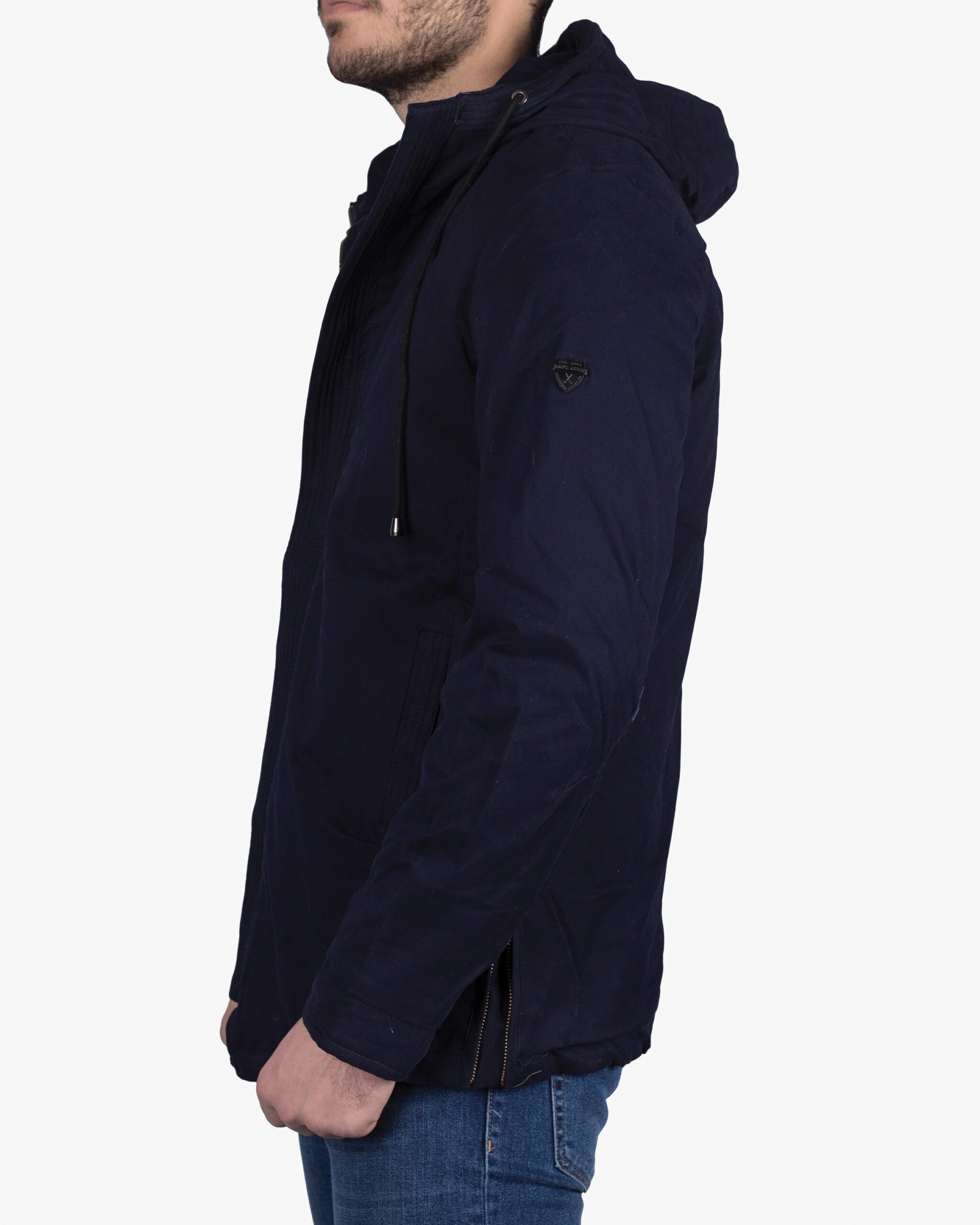 کاپشن ساده‌ی کانی‌راش - سرمه‌ای - بغل