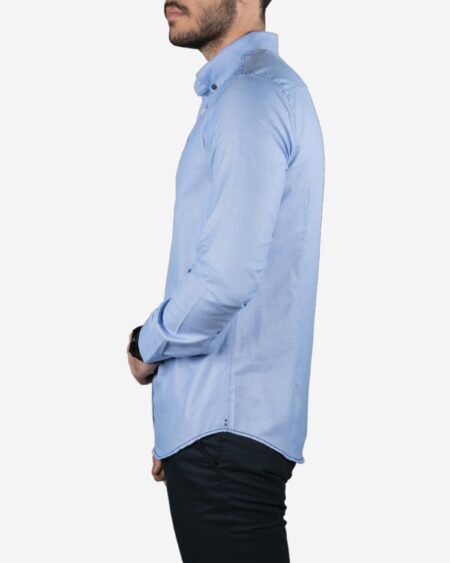 پیراهن آستین بلند آبی روشن مردانه - آبی روشن - بغل