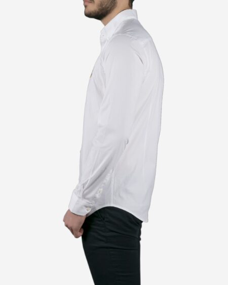 پیراهن مردانه آستین بلند سفید - سفید - بغل