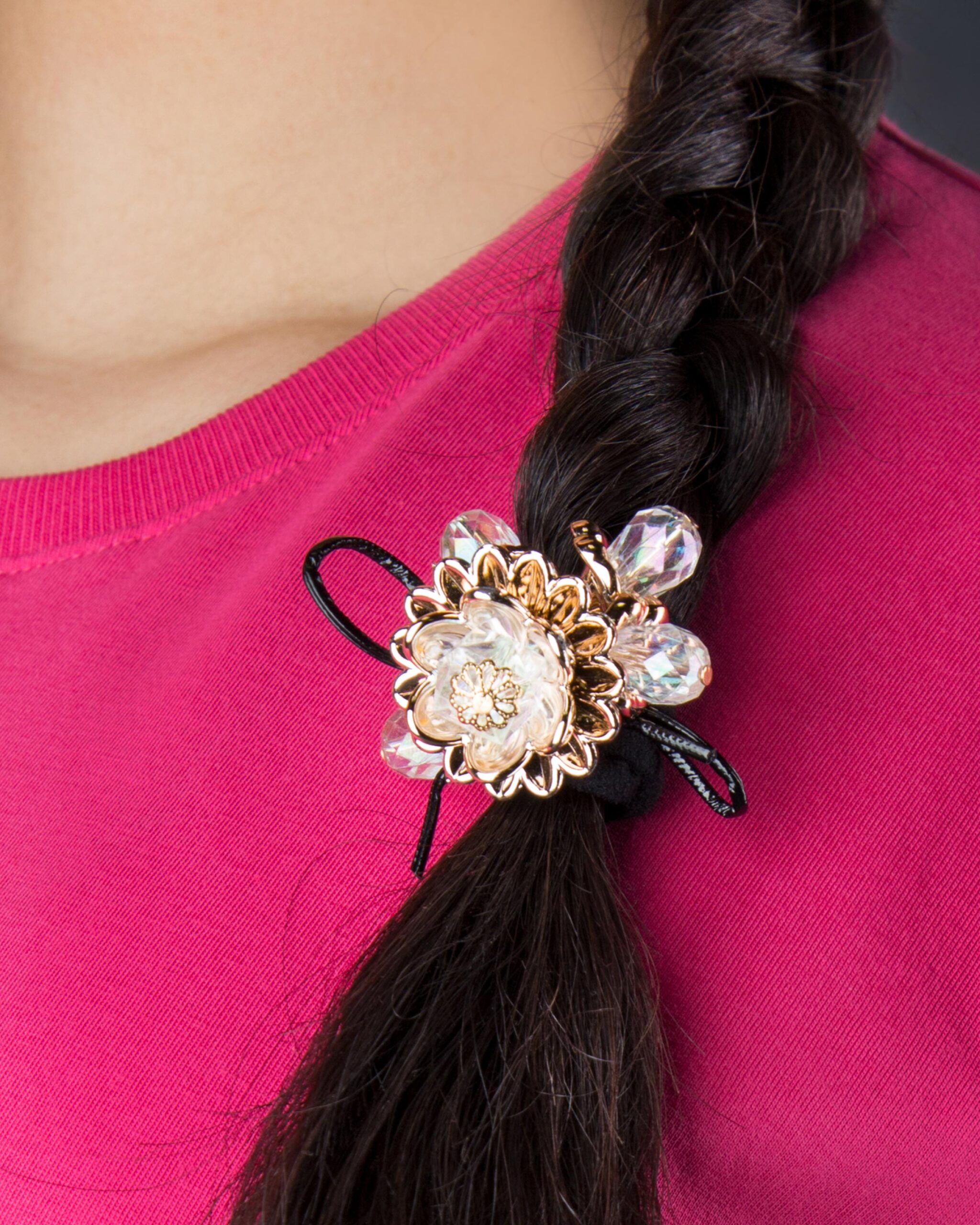 کش موی گلدار - جزییات