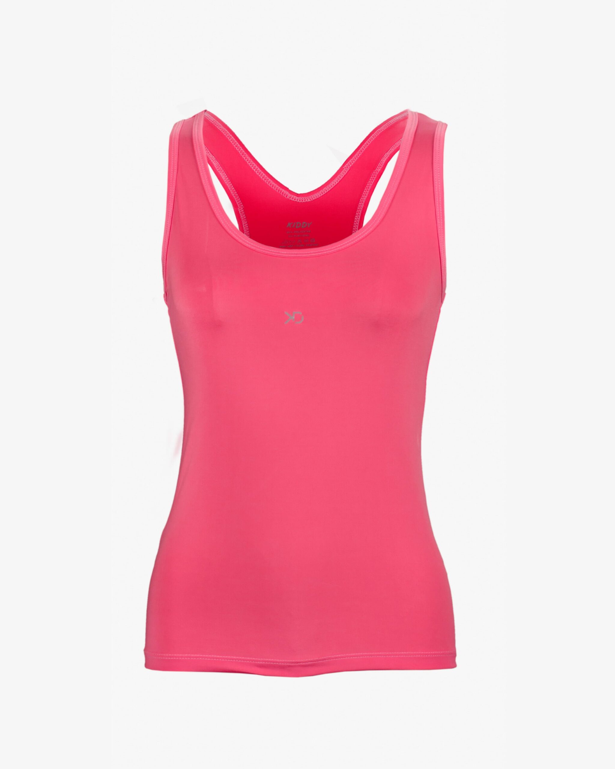 تاپ زنانه دوبنده یقه گرد- صورتی تیره - روبه‌رو - خرید اینترنتی لباس - فروشگاه اینترنتی لباس سارابارا