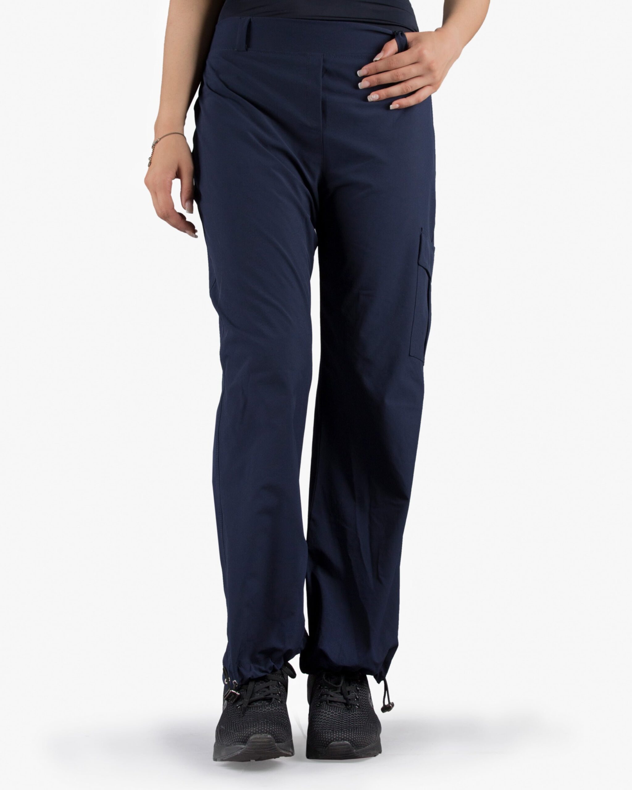 شلوار طبیعت - زنانه - سرمه ای- روبه رو۱