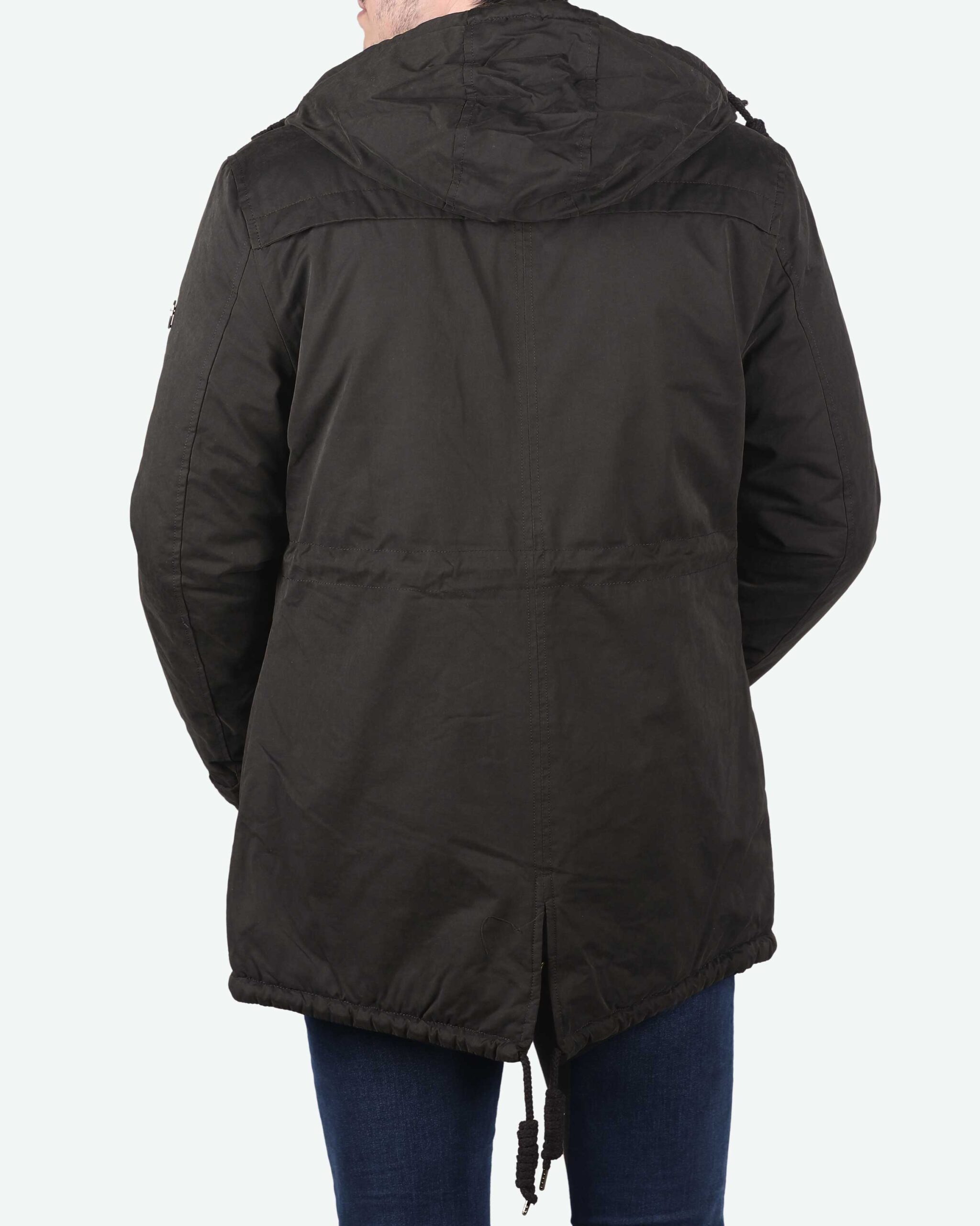 کاپشن بلند کتانی کانی‌ راش - فروشگاه اینترنتی سارابارا- خرید آنلاین