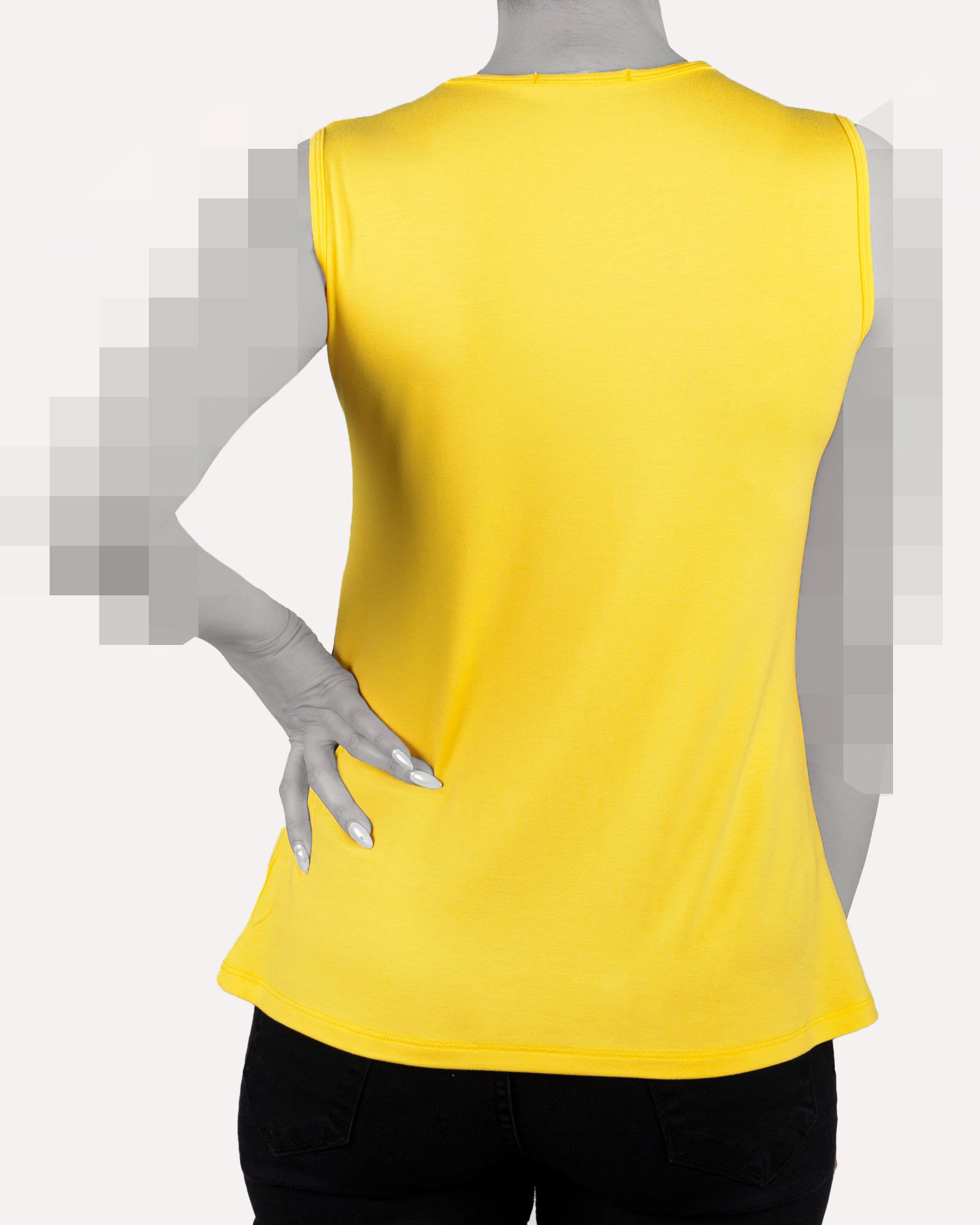 تاپ آستین حلقه ای زنانه با طوق دور گردن