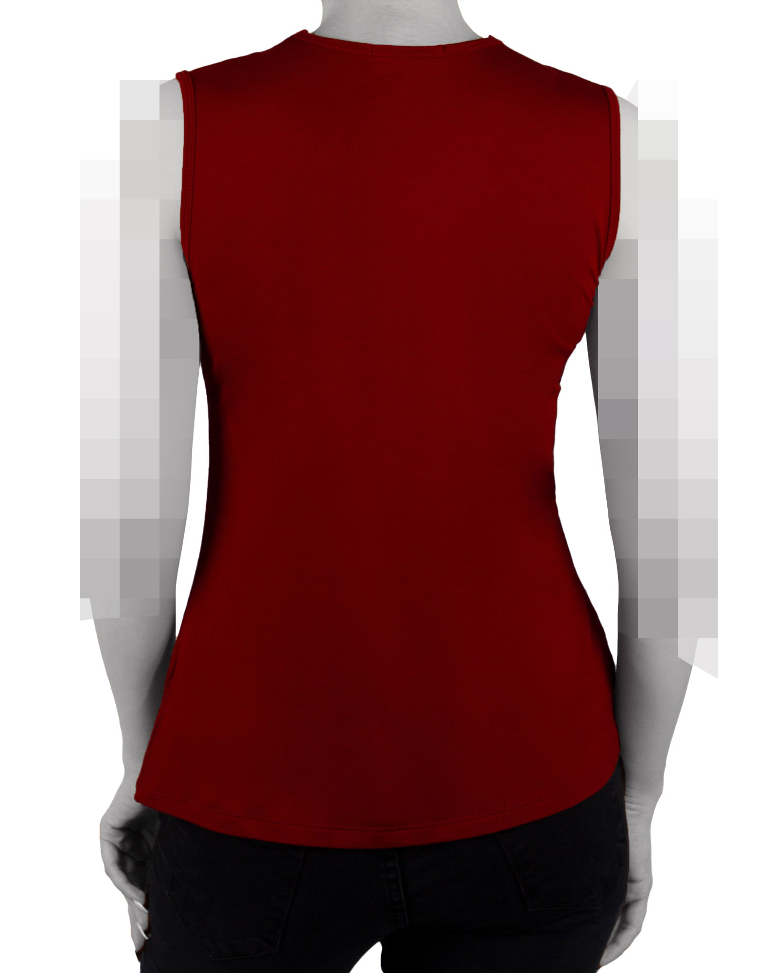 تاپ آستین حلقه ای زنانه با طوق دور گردن