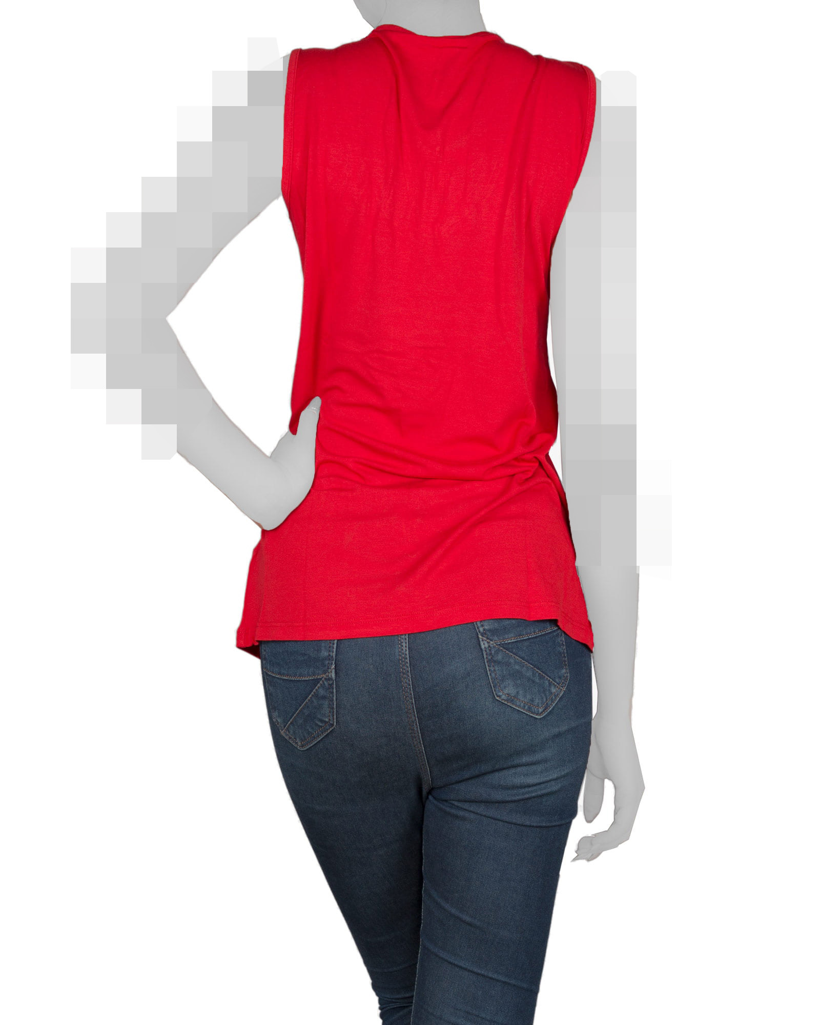 تاپ آستین حلقه ای زنانه با طوق دور گردن