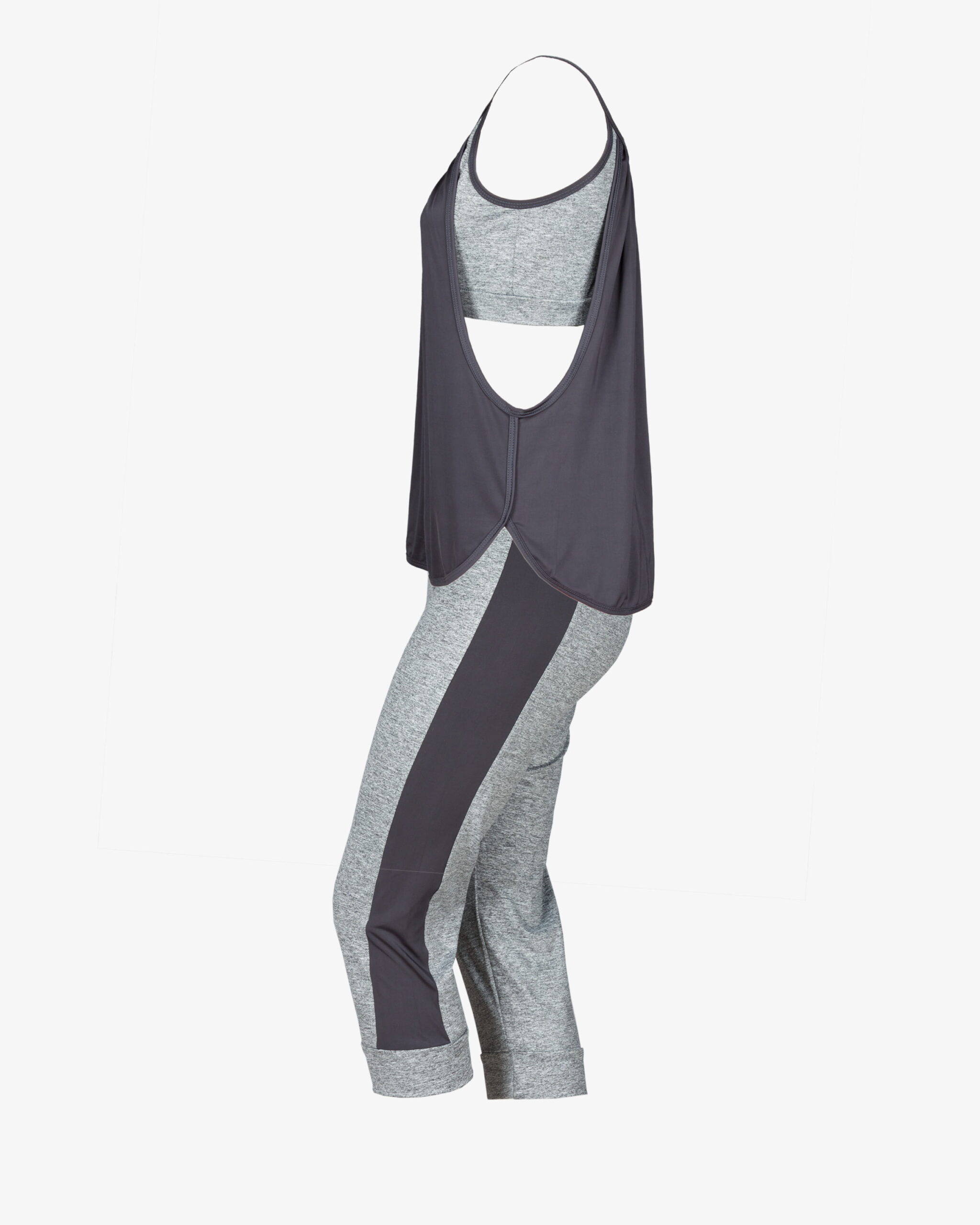 ست تاپ شلوارک زنانهی چیندار - دودی - بغل - خرید اینترنتی لباس - فروشگاه اینترنتی لباس سارابارا