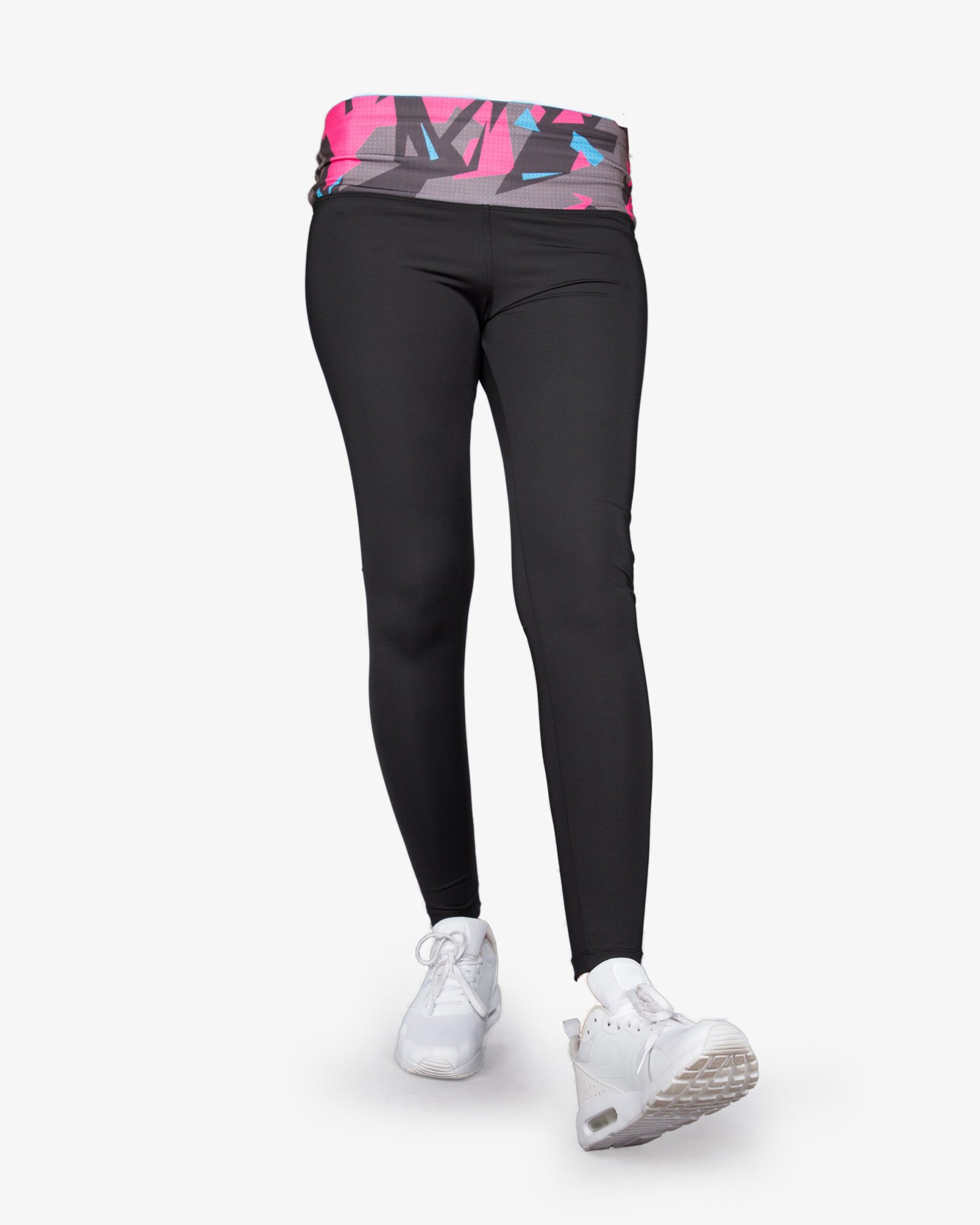 لگ ورزشی زنانه مشکی گن دار - روبه‌رو - خرید اینترنتی - فروشگاه اینترنتی لباس سارابارا