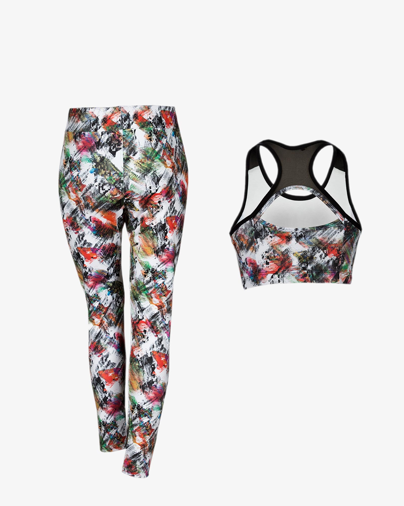 نیم تنه شلوار ورزشی - سفید - پشت - خرید اینترنتی لباس - فروشگاه اینترنتی لباس سارابارا