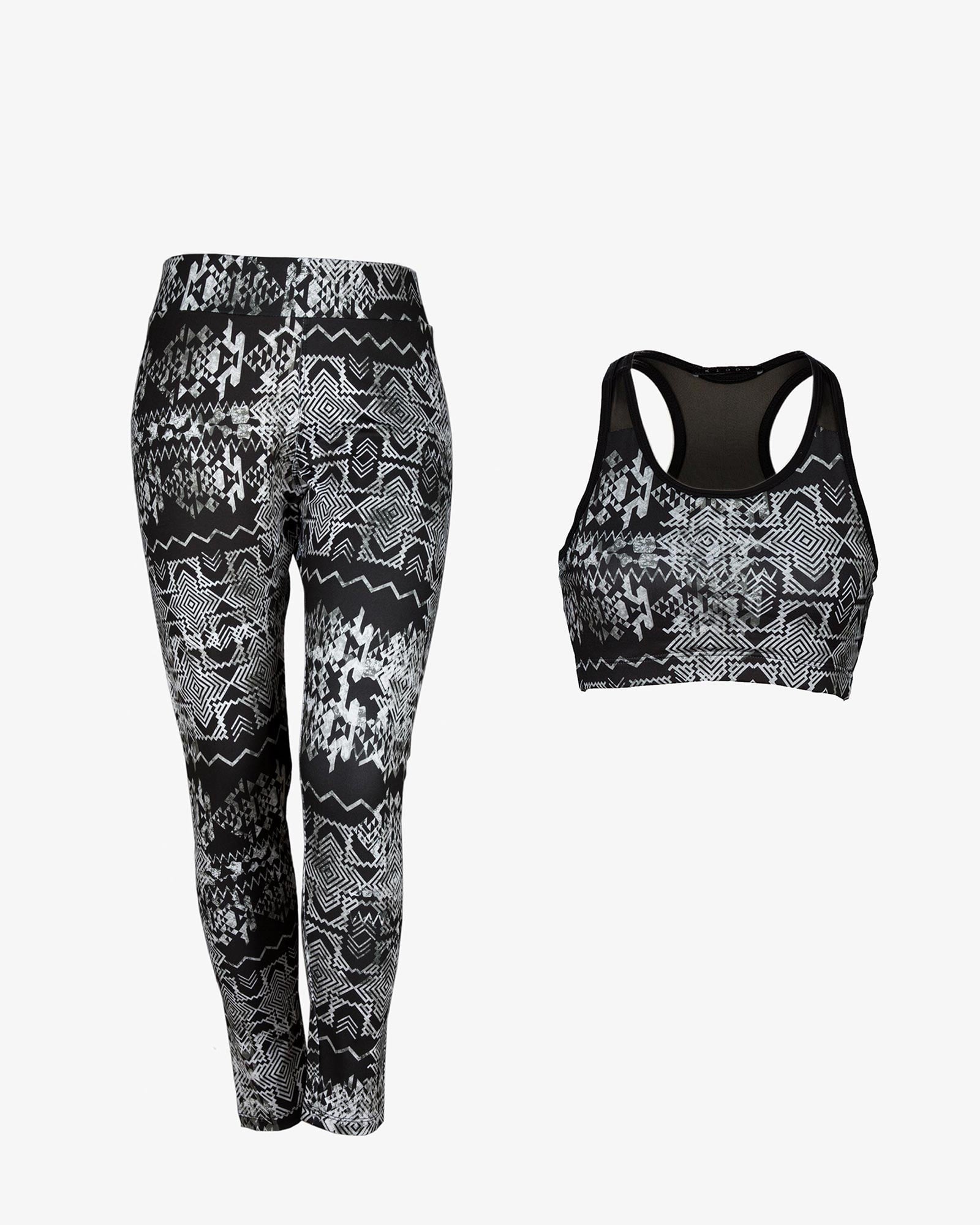 نیم تنه شلوار ورزشی - مشکی - رو به رو