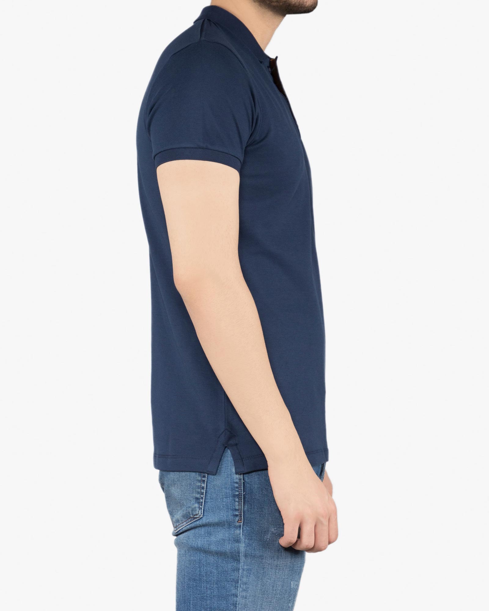پولوشرت ساده جودون مردانه - سرمه ای تیره - بغل