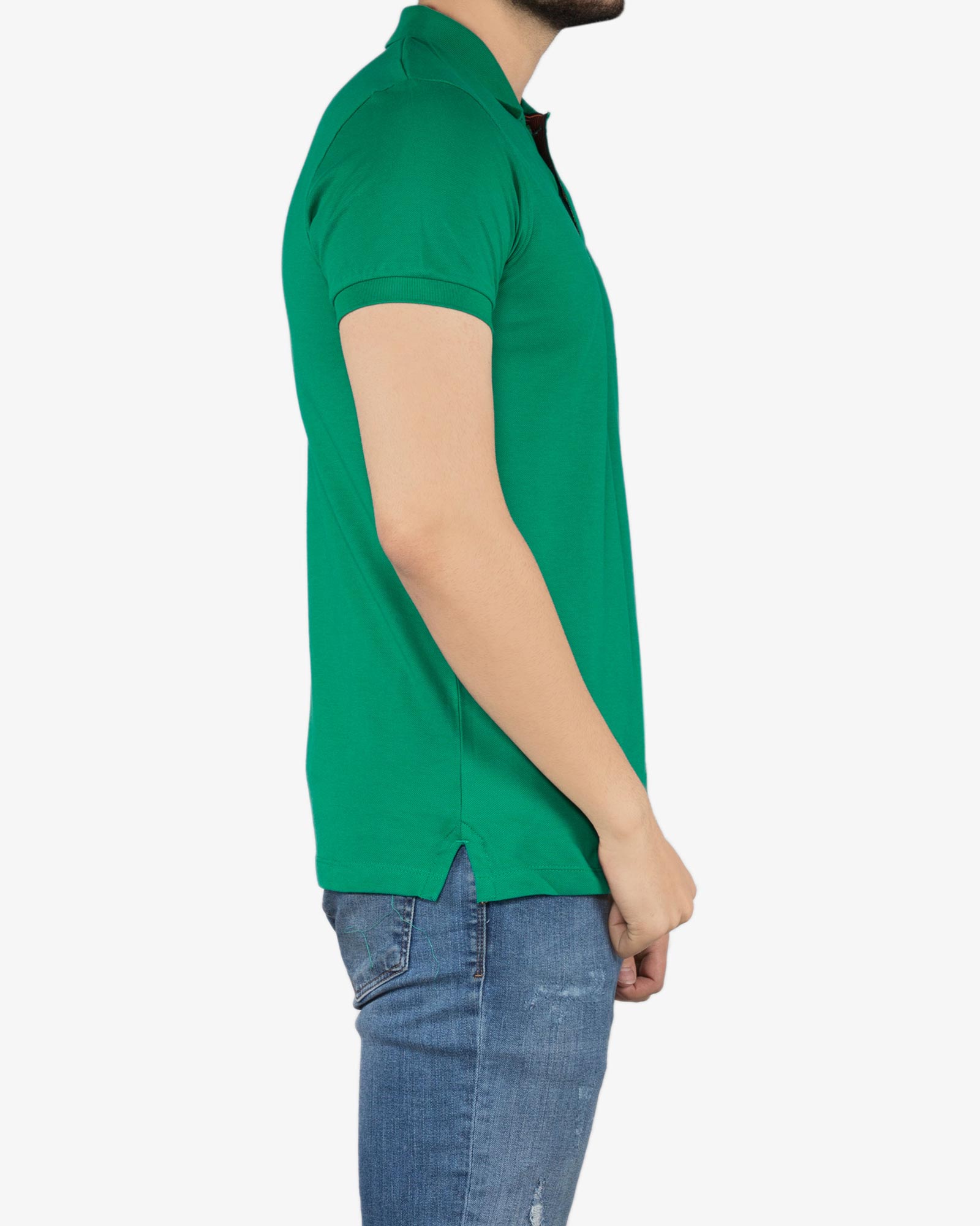 پولوشرت مردانه جودون ساده - سبز - بغل
