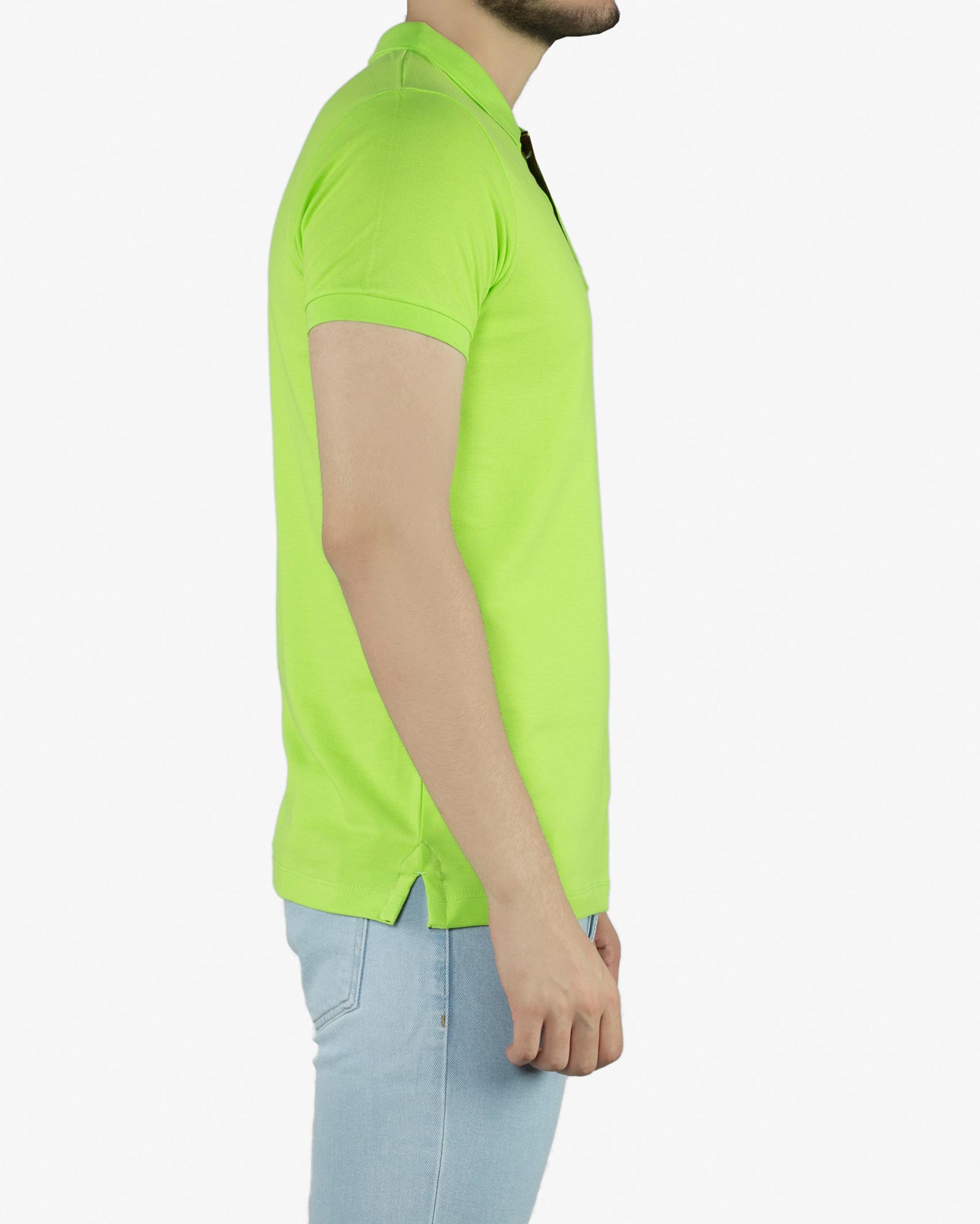 پولوشرت مردانه جودون ساده - سبز پسته ای - بغل