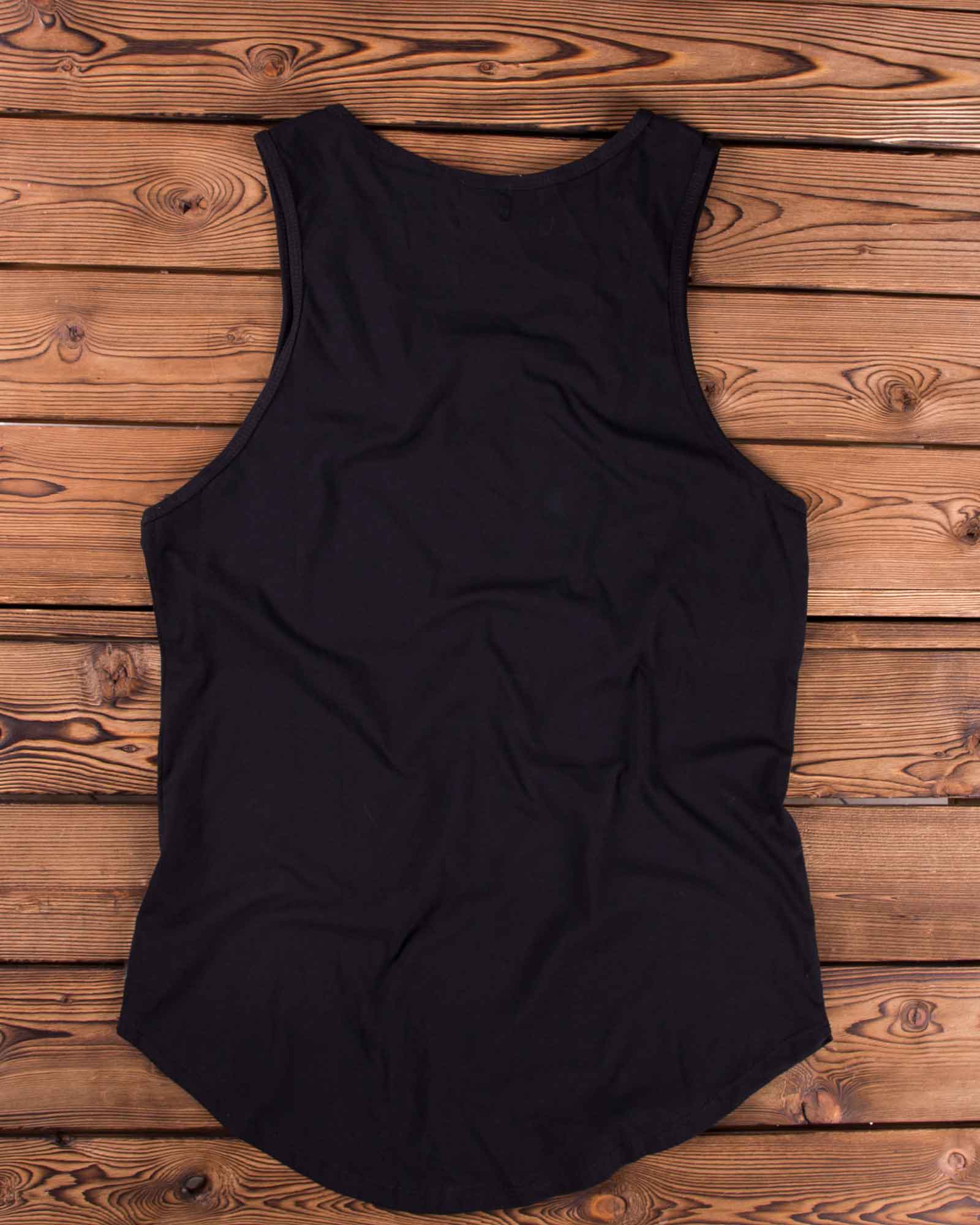 تاپ اسپرت یقه گرد مردانه - مشکی - پشت