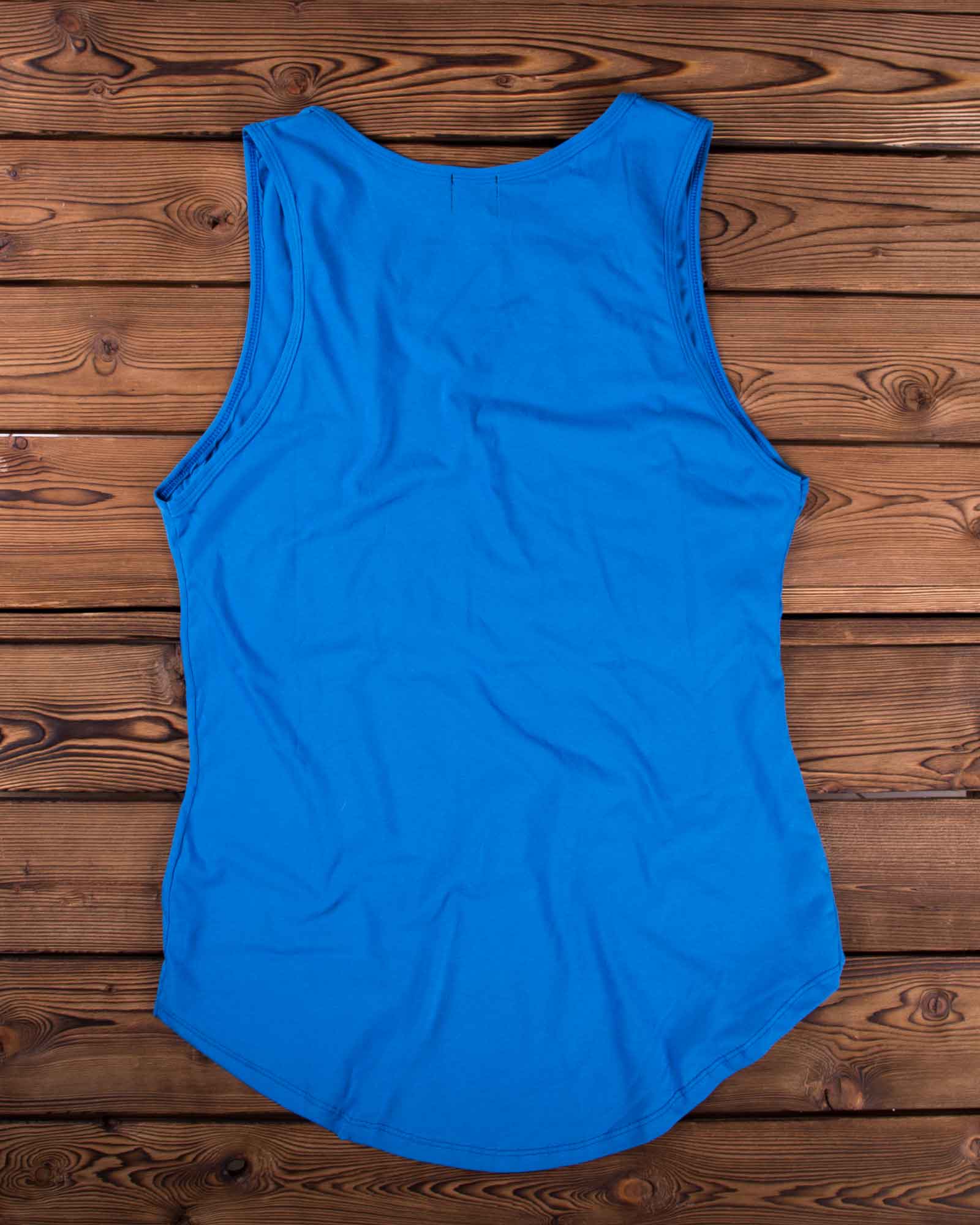 تاپ اسپرت یقه گرد مردانه - نیلی - پشت