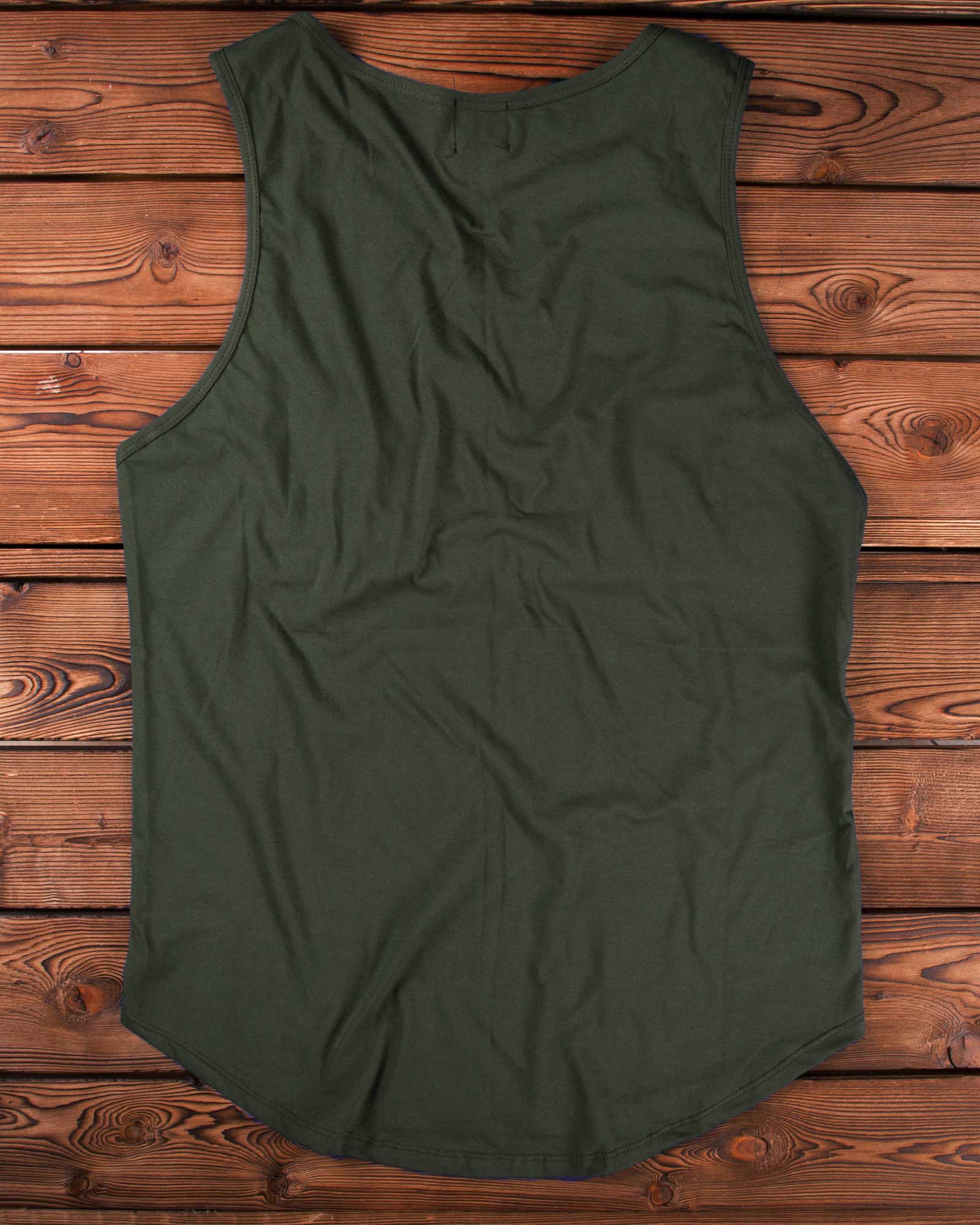 تاپ اسپرت یقه گرد مردانه - یشمی پررنگ - پشت