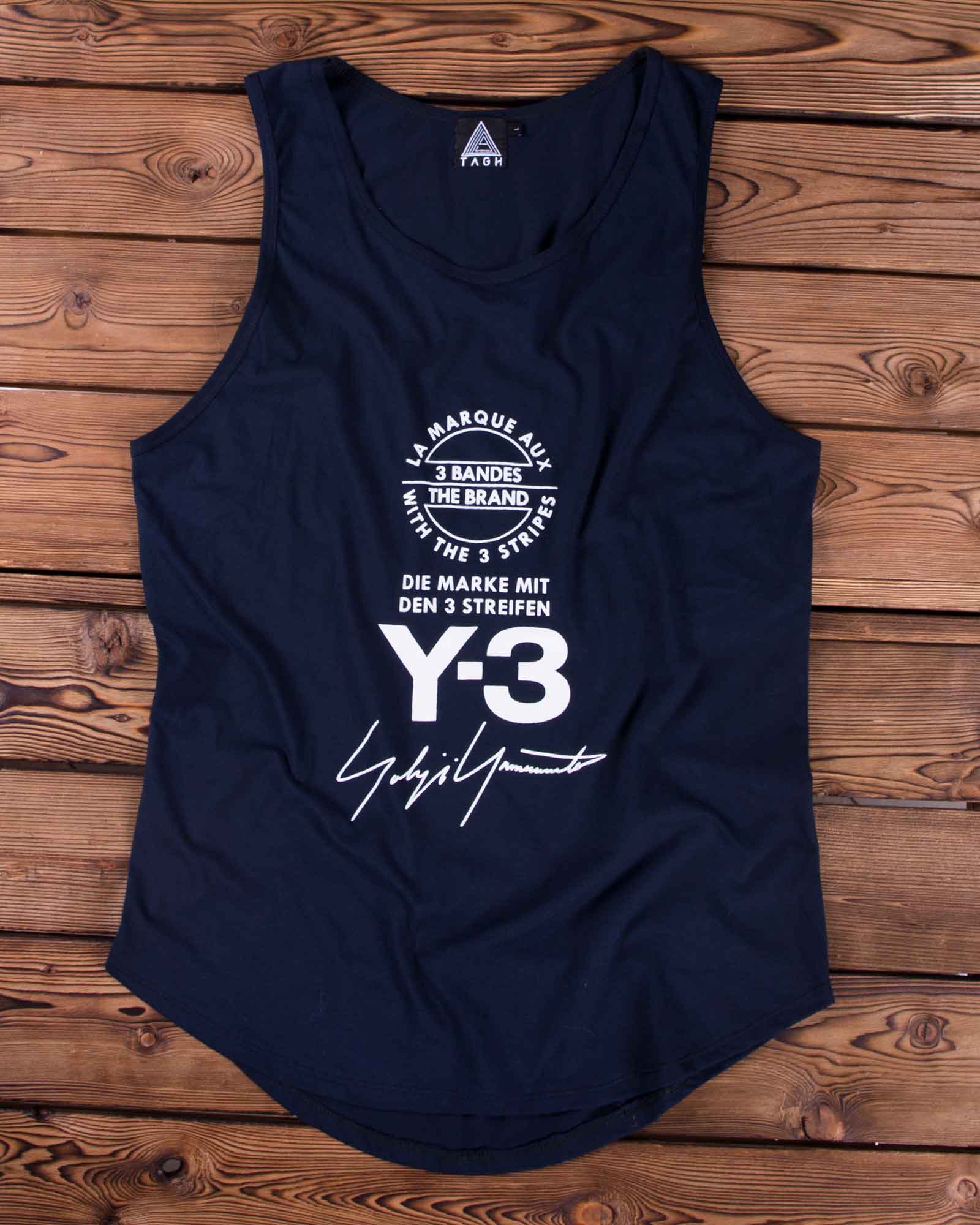 تاپ ورزشی یقه گرد مردانه - سرمه ای تیره - رو به رو