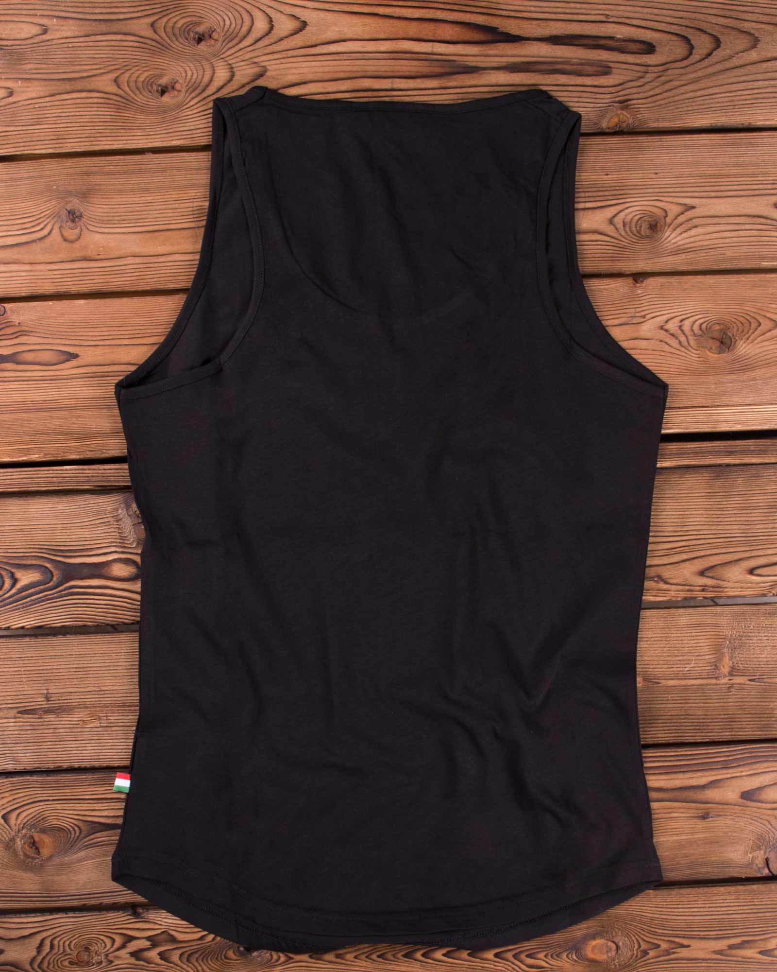 تیشرت سایکو اسکلتی آستین حلقه ای - مشکی - پشت