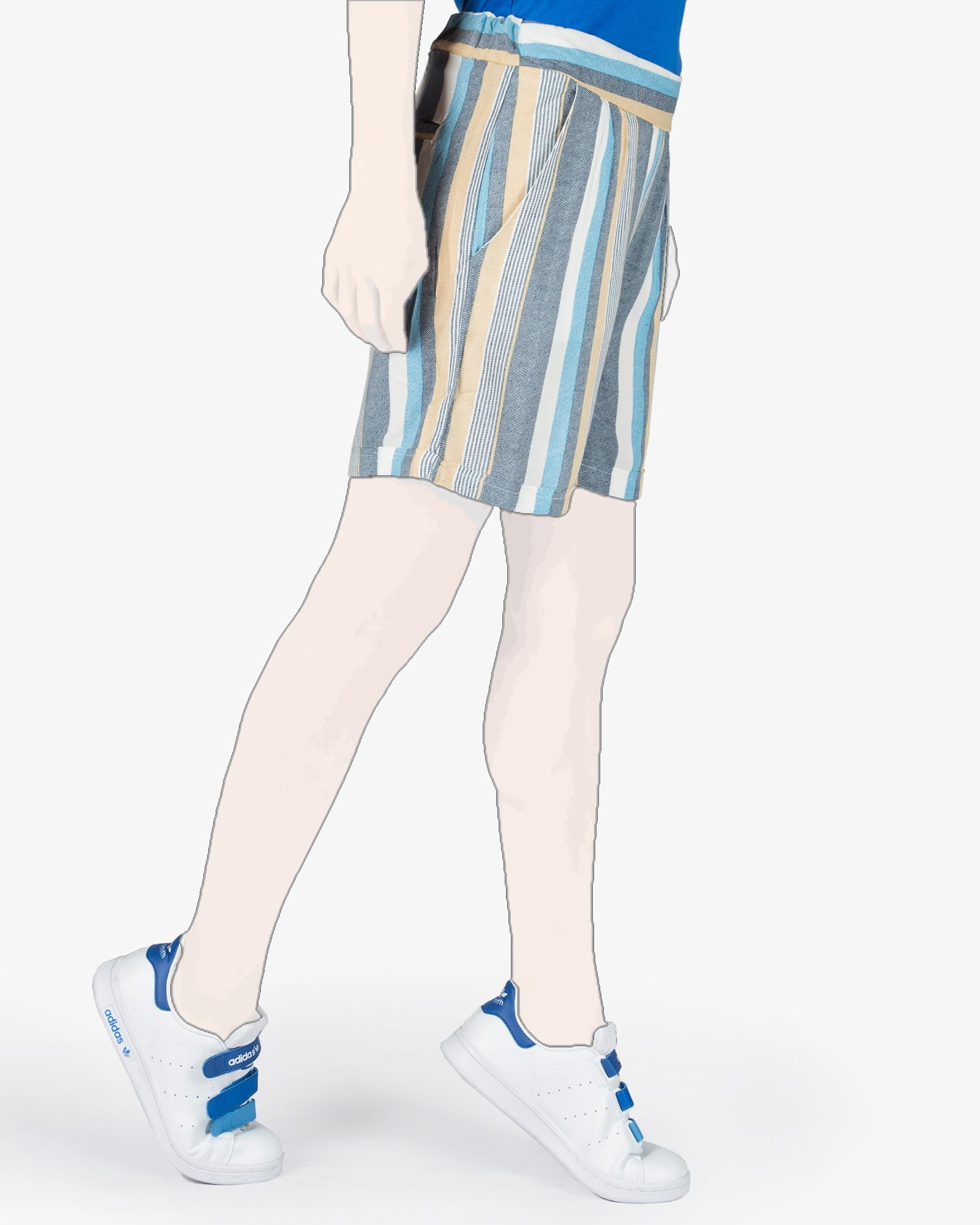 شلوارک راه راه زنانه - بغل