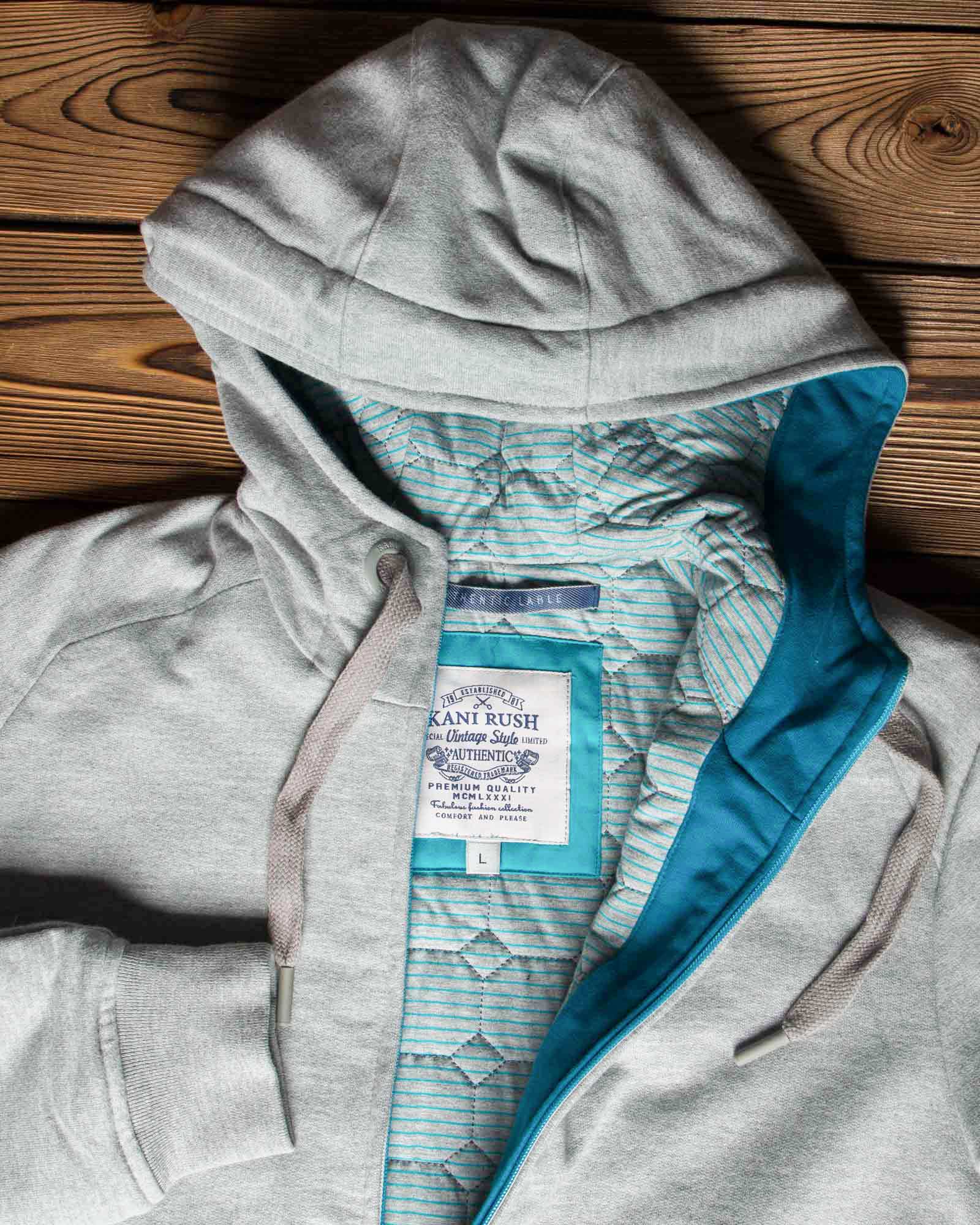 سویشرت مردانه پاییزی اسپرت ملانژ - ملانژ - کلاه