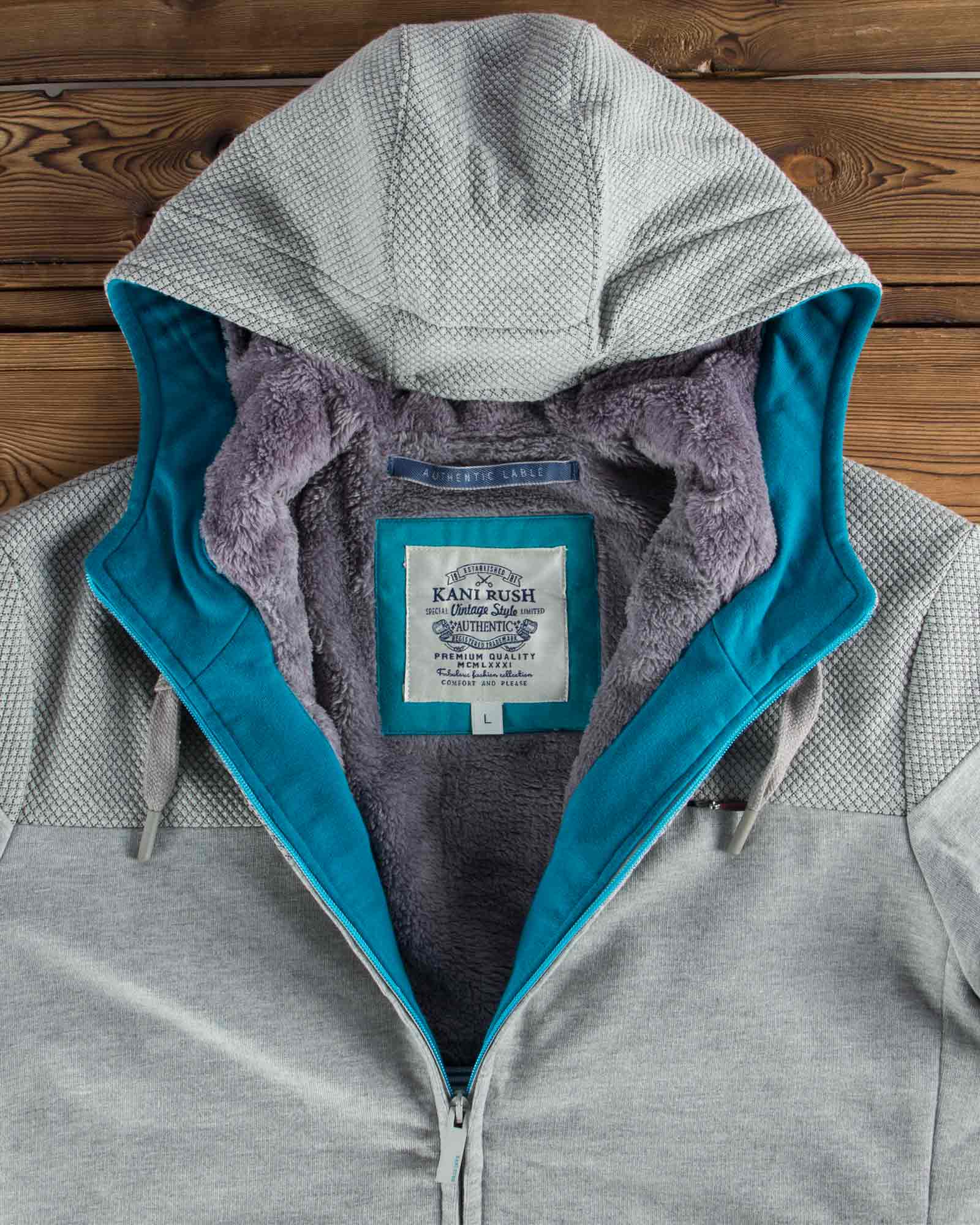 سویشرت کلاه دار مردانه ملانژ - ملانژ - کلاه