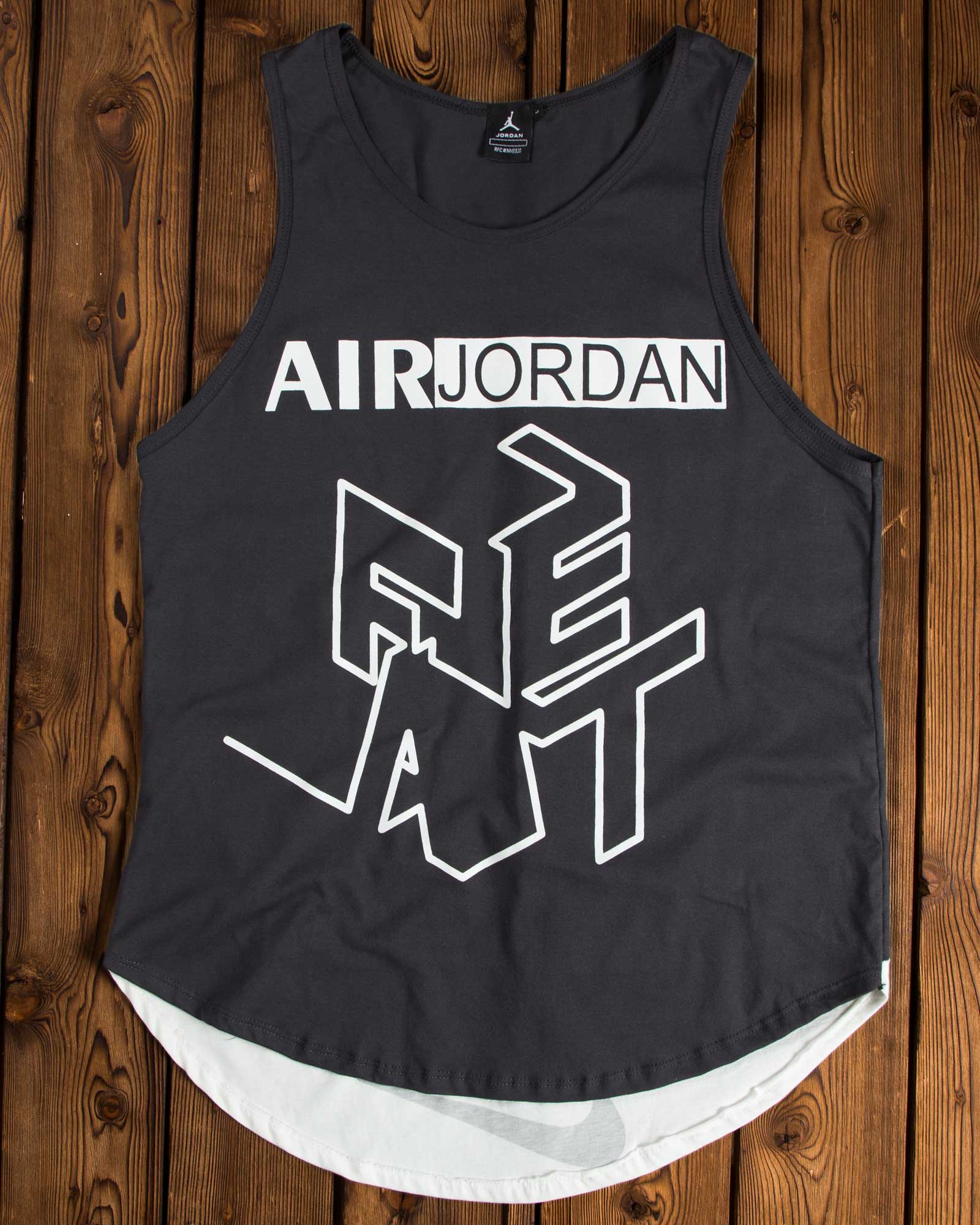 تاپ اسپرت مردانه مدل نایک - خاکستری تیره - رو به رو