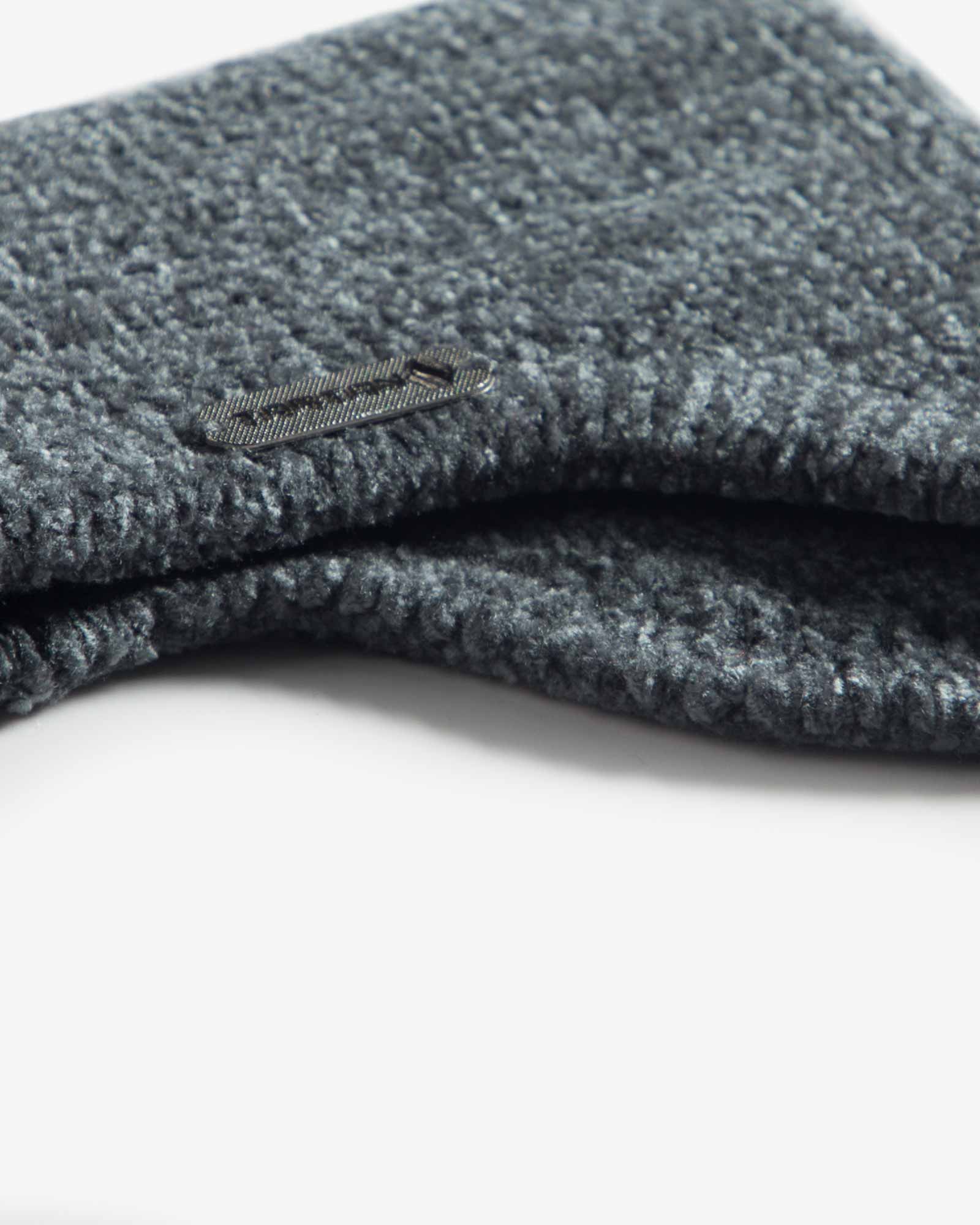 هدبند گوش دار بافت ساده - خاکستری - بافت