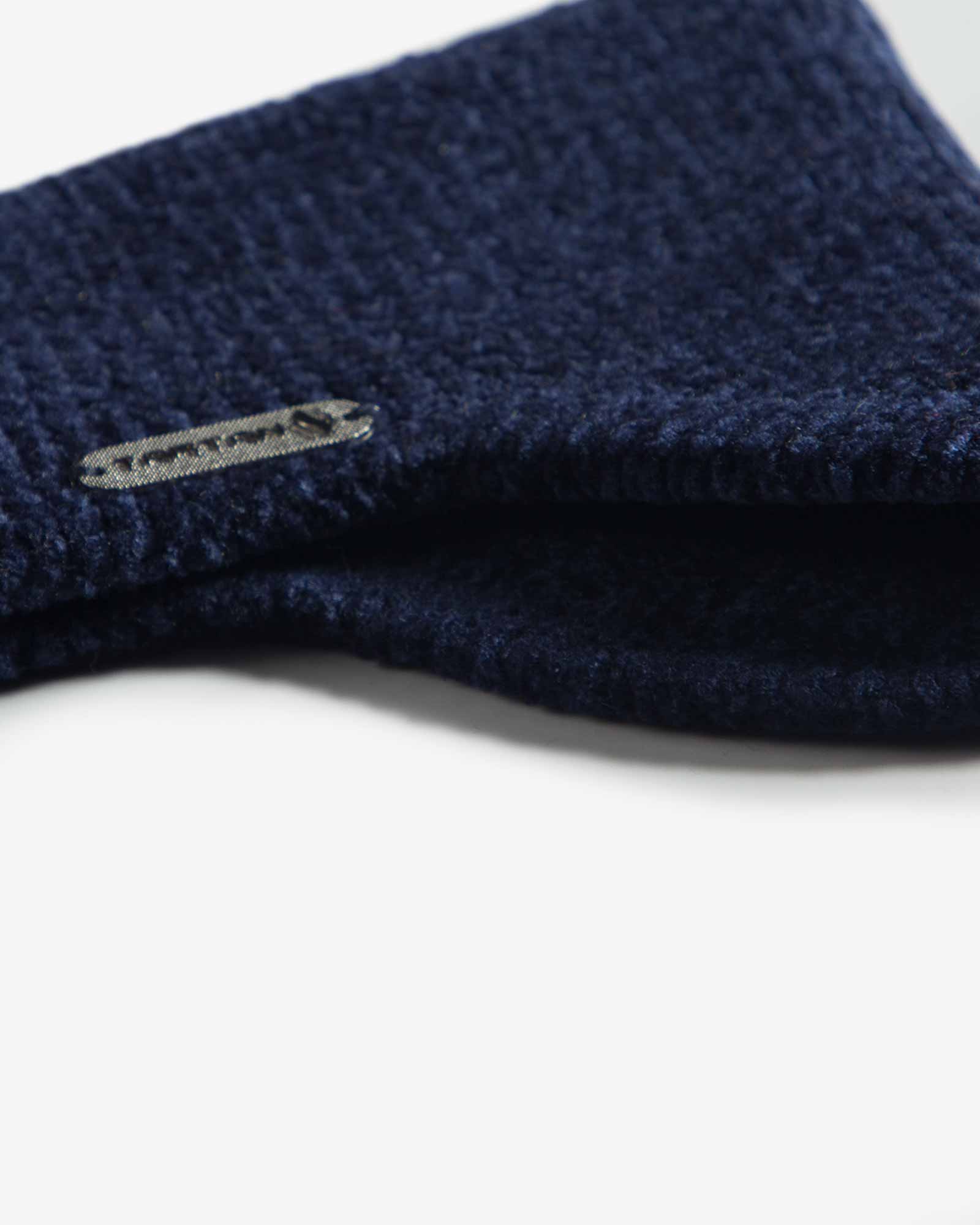 هدبند گوش دار بافت ساده - سرمه ای تیره - بافت