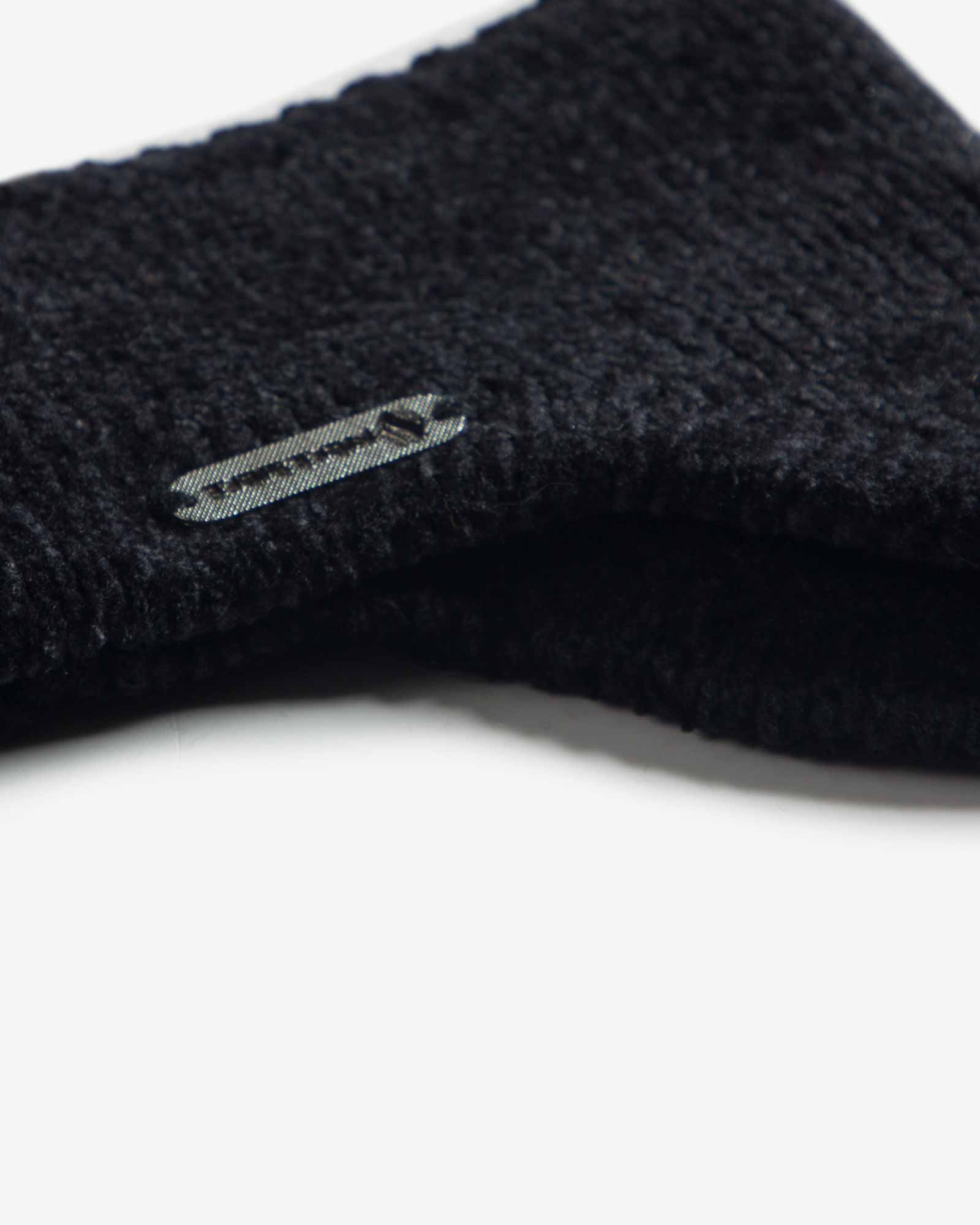 هدبند گوش دار بافت ساده - مشکی - بافت