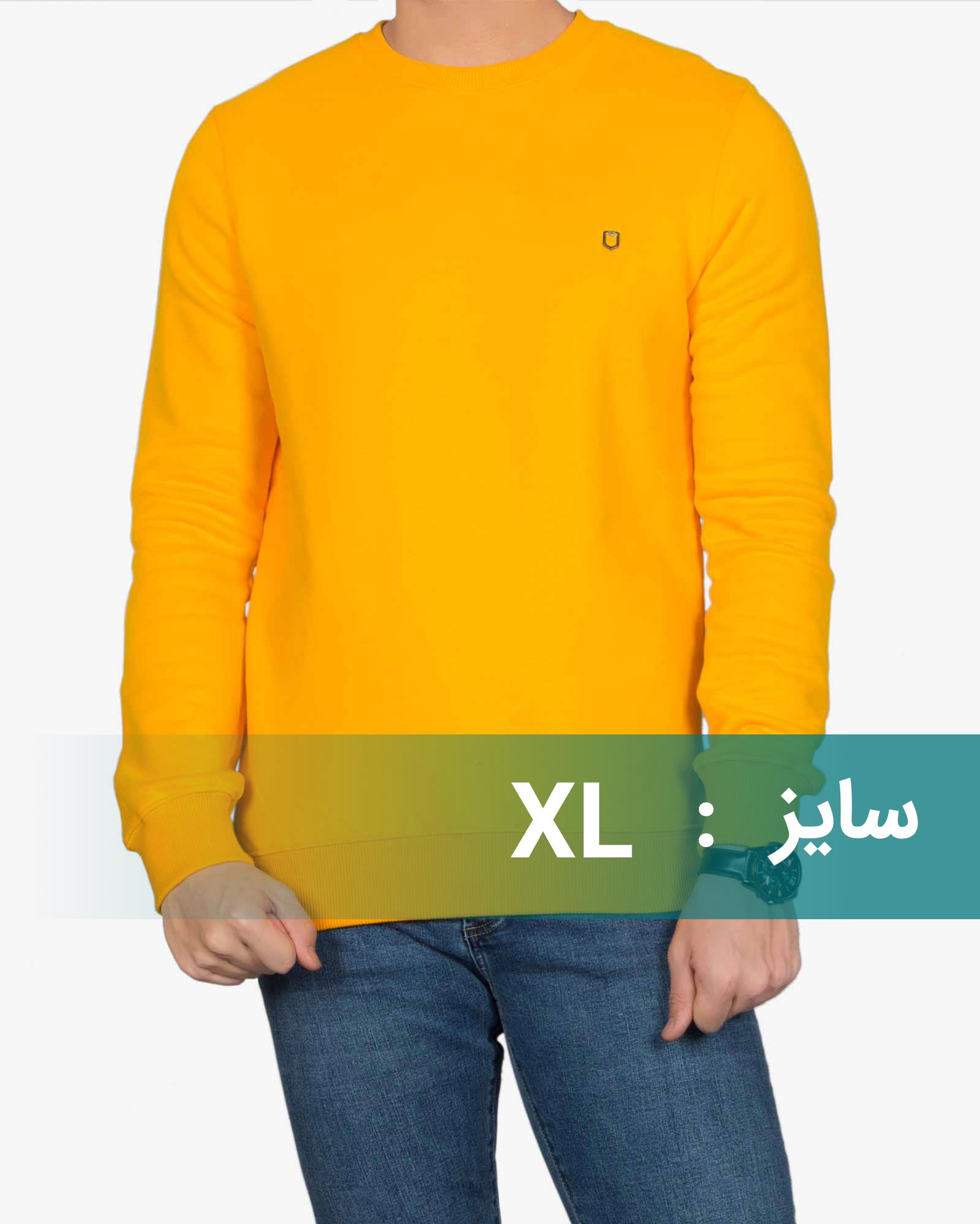 پلیور پنبه ای مردانه - عسلی