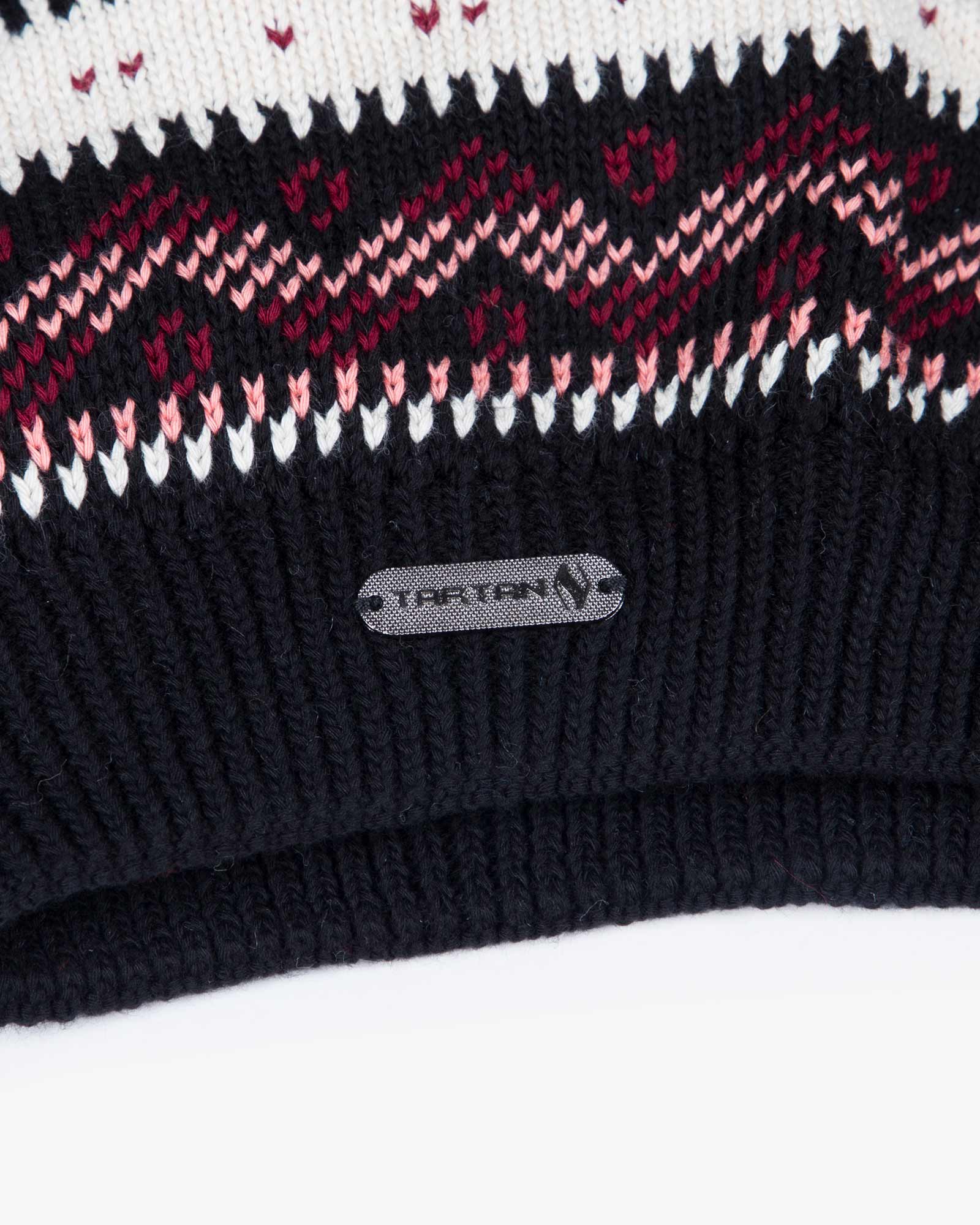 کلاه و شال گردن و دستکش بدون انگشت بافت - مشکی - برند تارتن