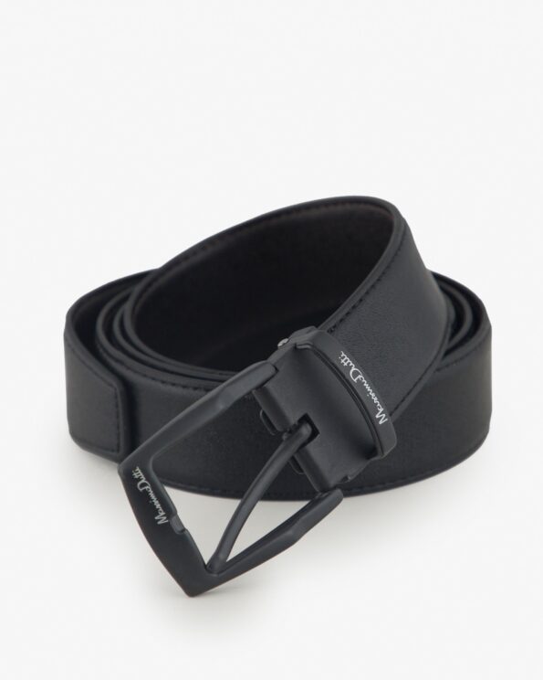 کمربند ساده مردانه مشکی - مشکی