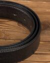 کمربند ساده مردانه مشکی - مشکی - کمربند چرم