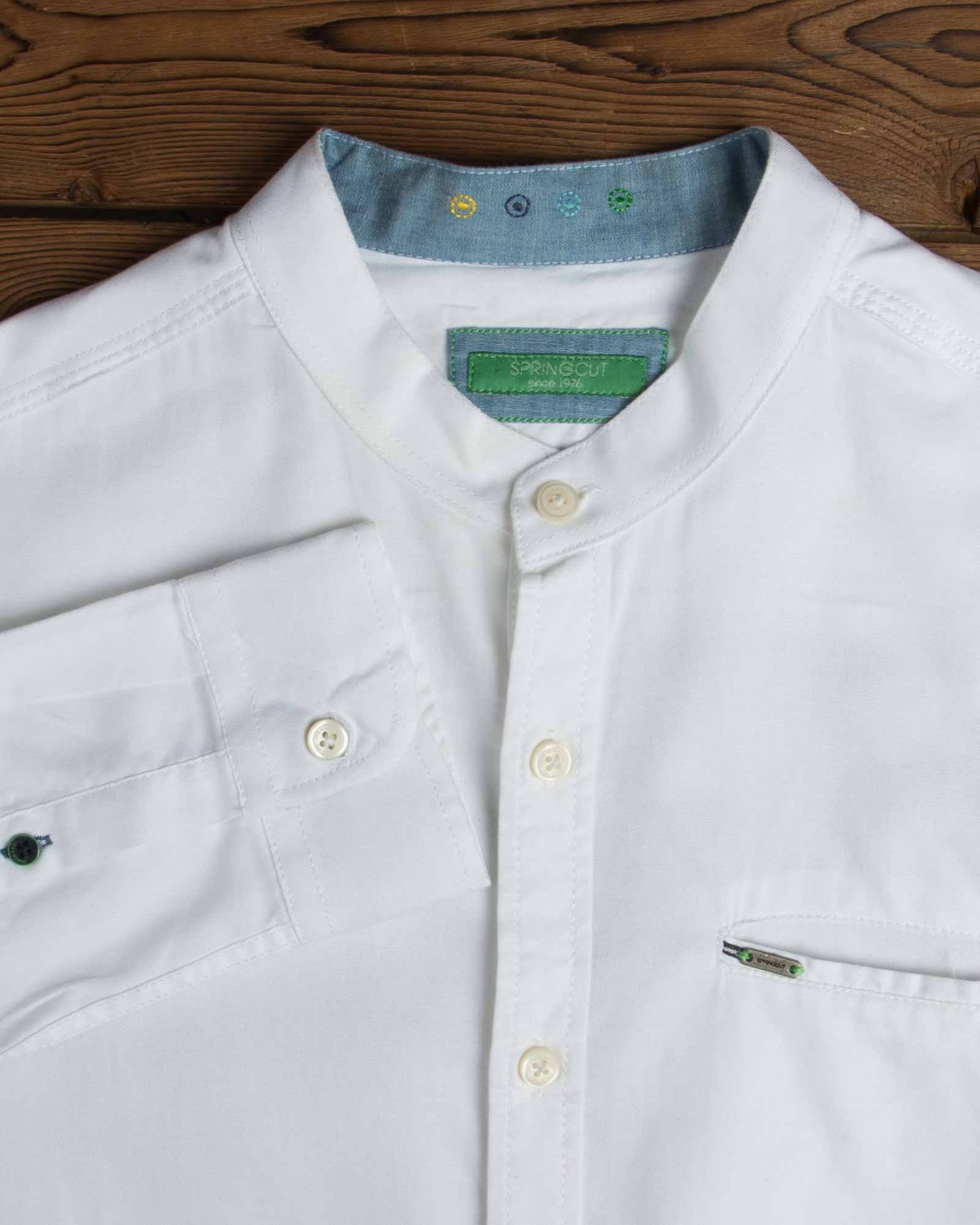 پیراهن یقه دیپلمات - سفید - یقه دیپلمات