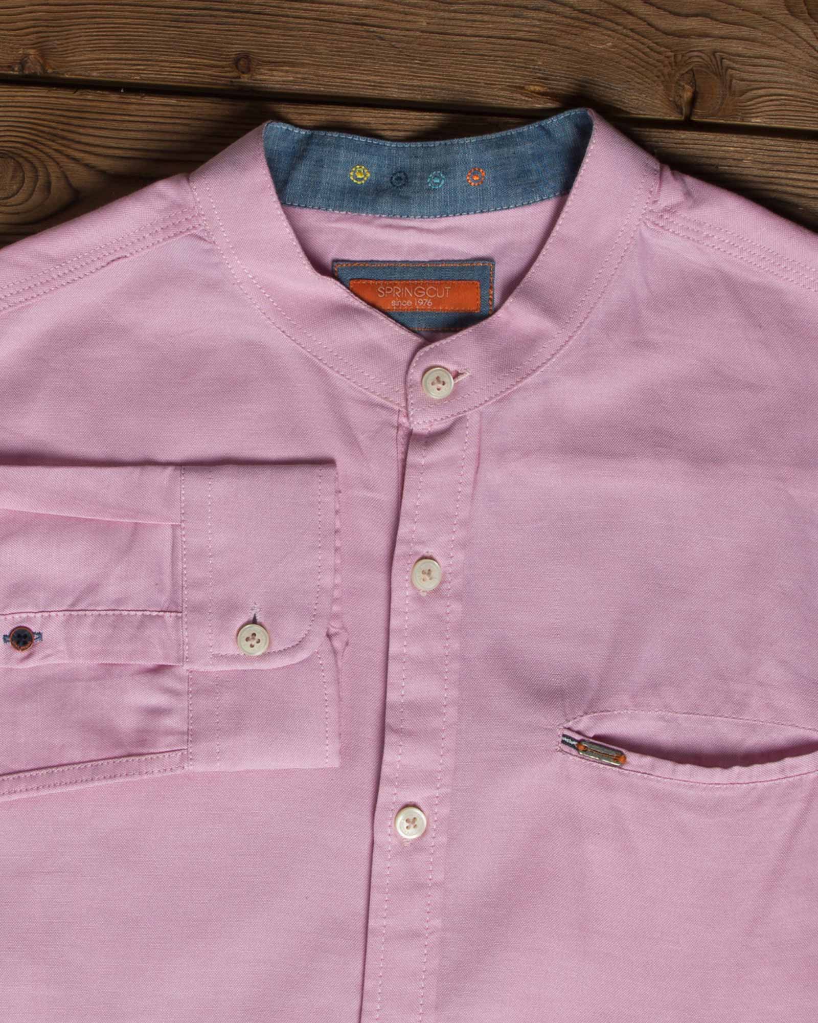 پیراهن یقه دیپلمات - صورتی - یقه دیپلمات