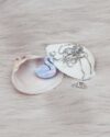 گردنبند طرح قو زنانه - نقره ای - گردنبند نقره