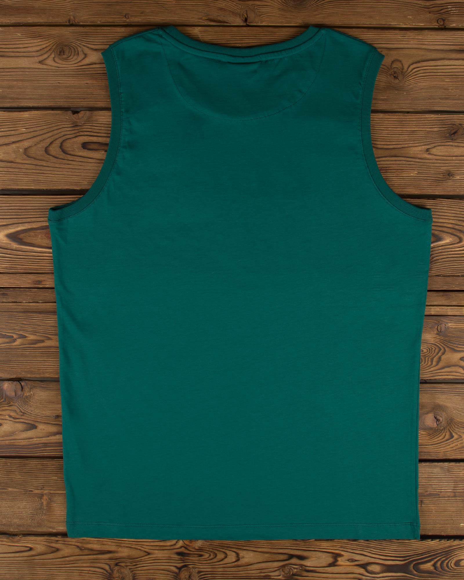 تاپ اسپرت مردانه ساده سبز - سبز تیره - پشت