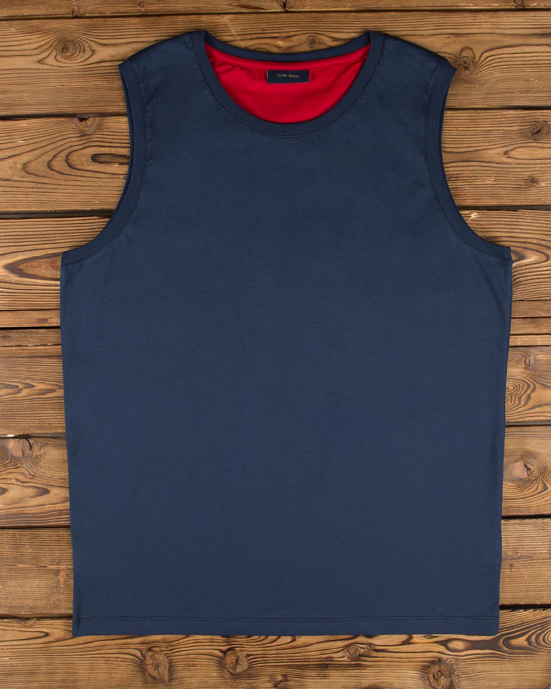 تاپ اسپرت مردانه ساده - سرمه ای - رو به رو