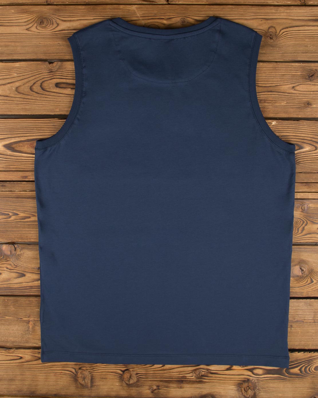 تاپ اسپرت مردانه ساده - سرمه ای - پشت