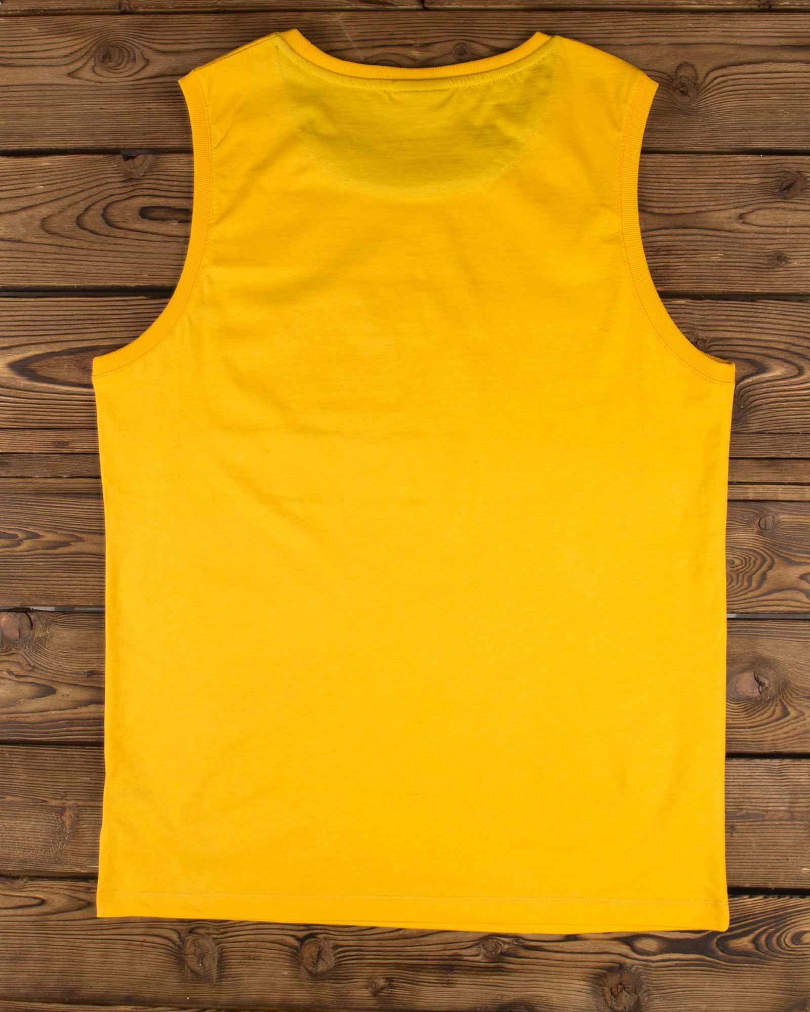 تاپ اسپرت مردانه ساده - عسلی - پشت