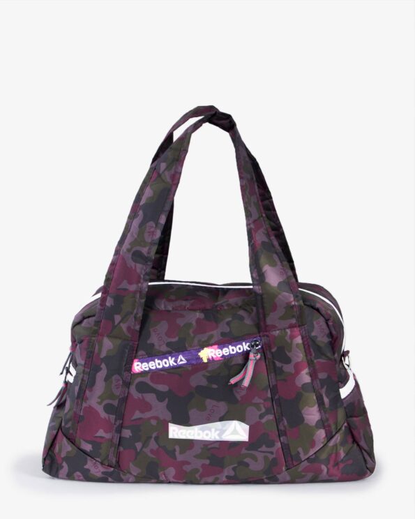 ساک ورزشی طرح نظامی - بادمجانی - رو به رو
