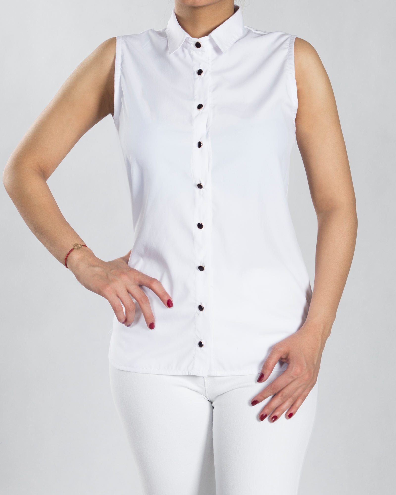 شومیز مجلسی دخترانه دو تکه - گلبهی پاستیلی - شومیز آستین حلقه ای رو به رو