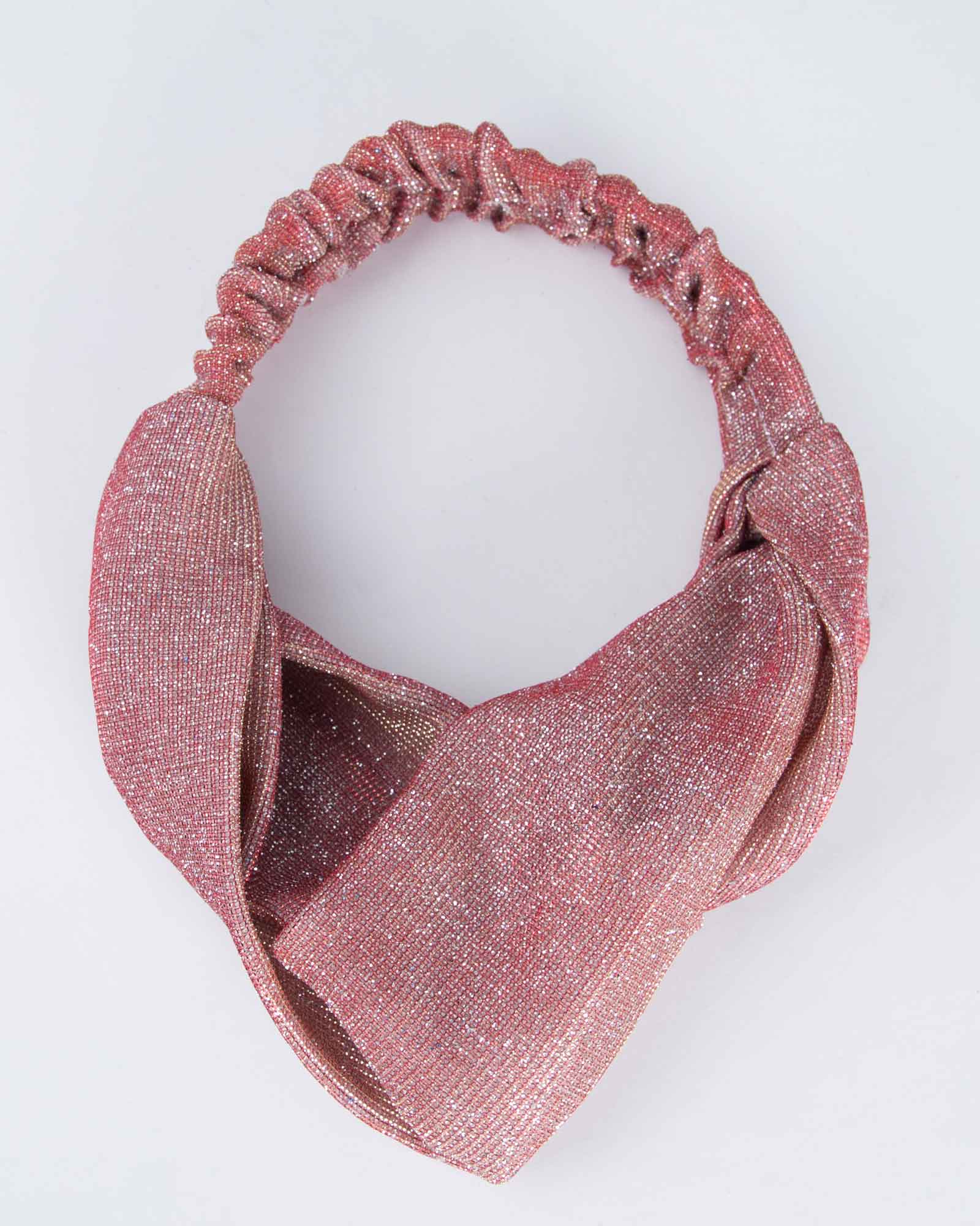 هدبند اکلیلی دخترانه فانتزی - قرمز روشن - رو به رو