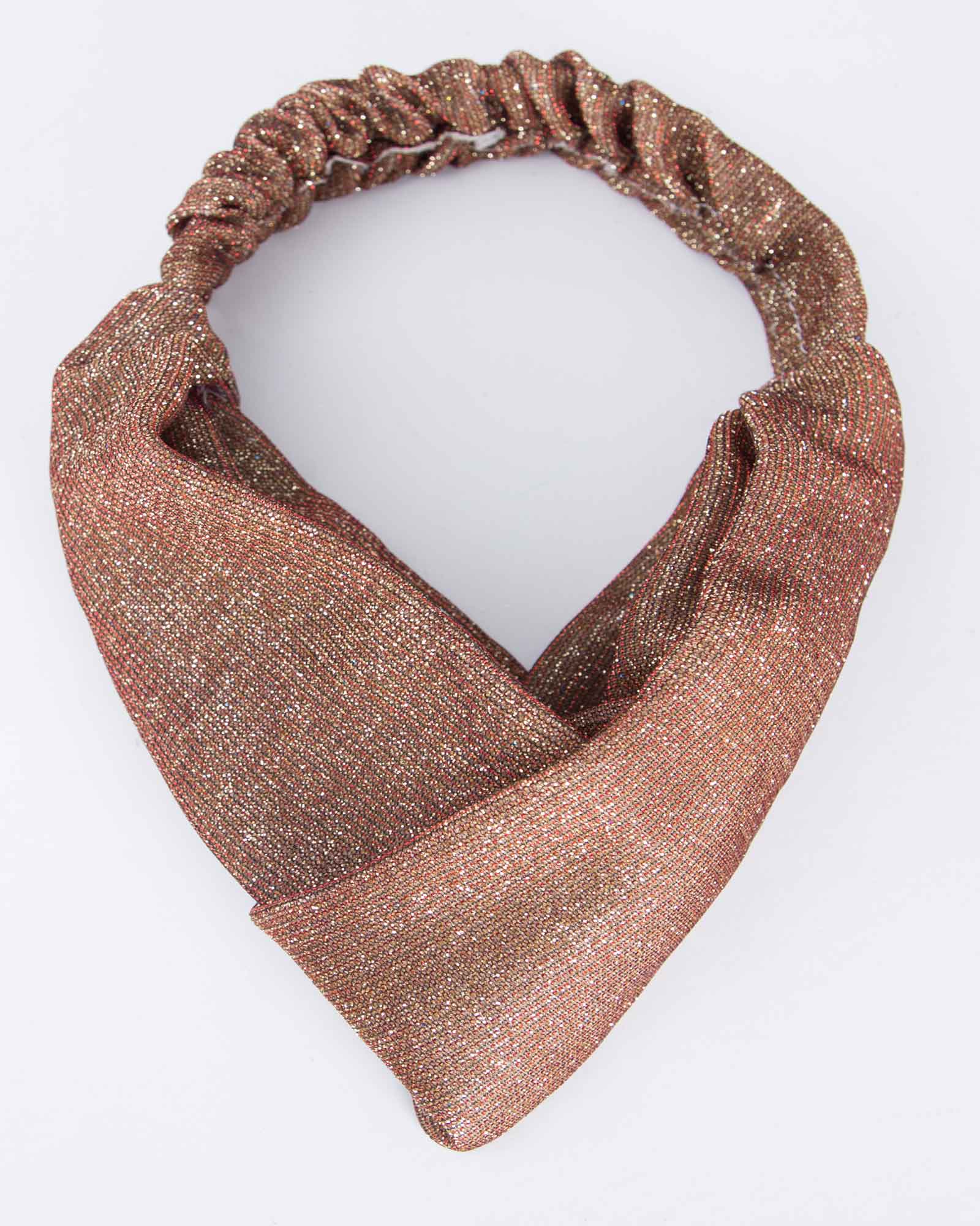 هدبند اکلیلی دخترانه فانتزی - نارنجی - رو به رو